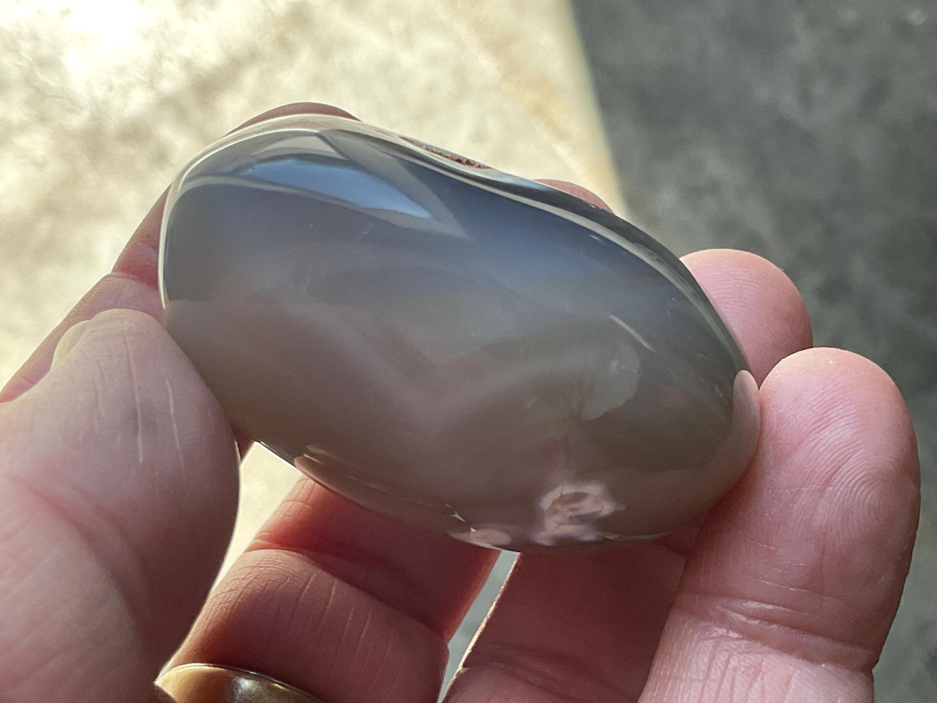 88g Orca Agate Palmstone 8C