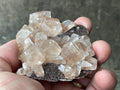134g Blocky Calcite on Hematite Quartzite Specimen 1A from Hubei, China