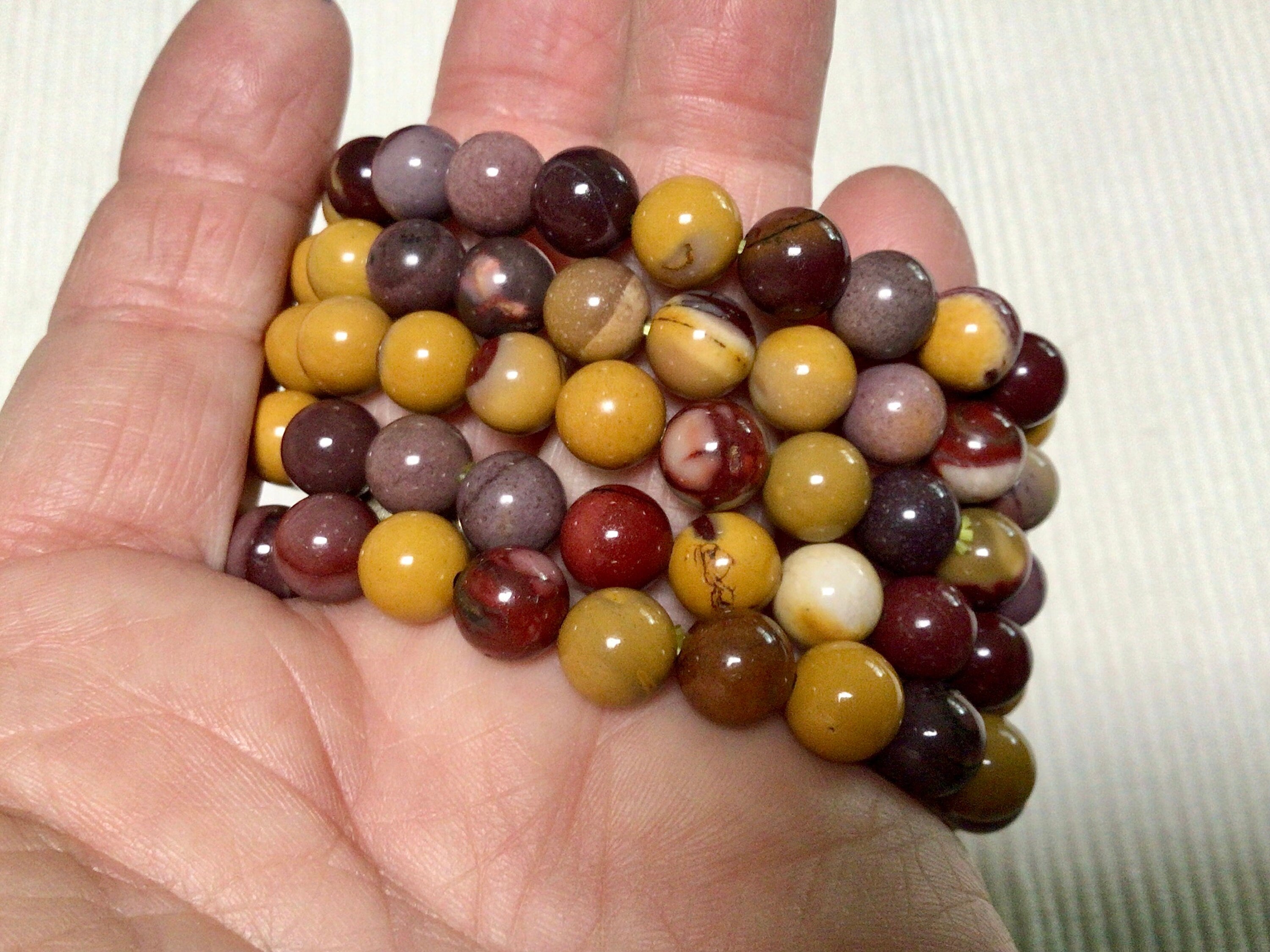Mookaite 8mm Bead Bracelet
