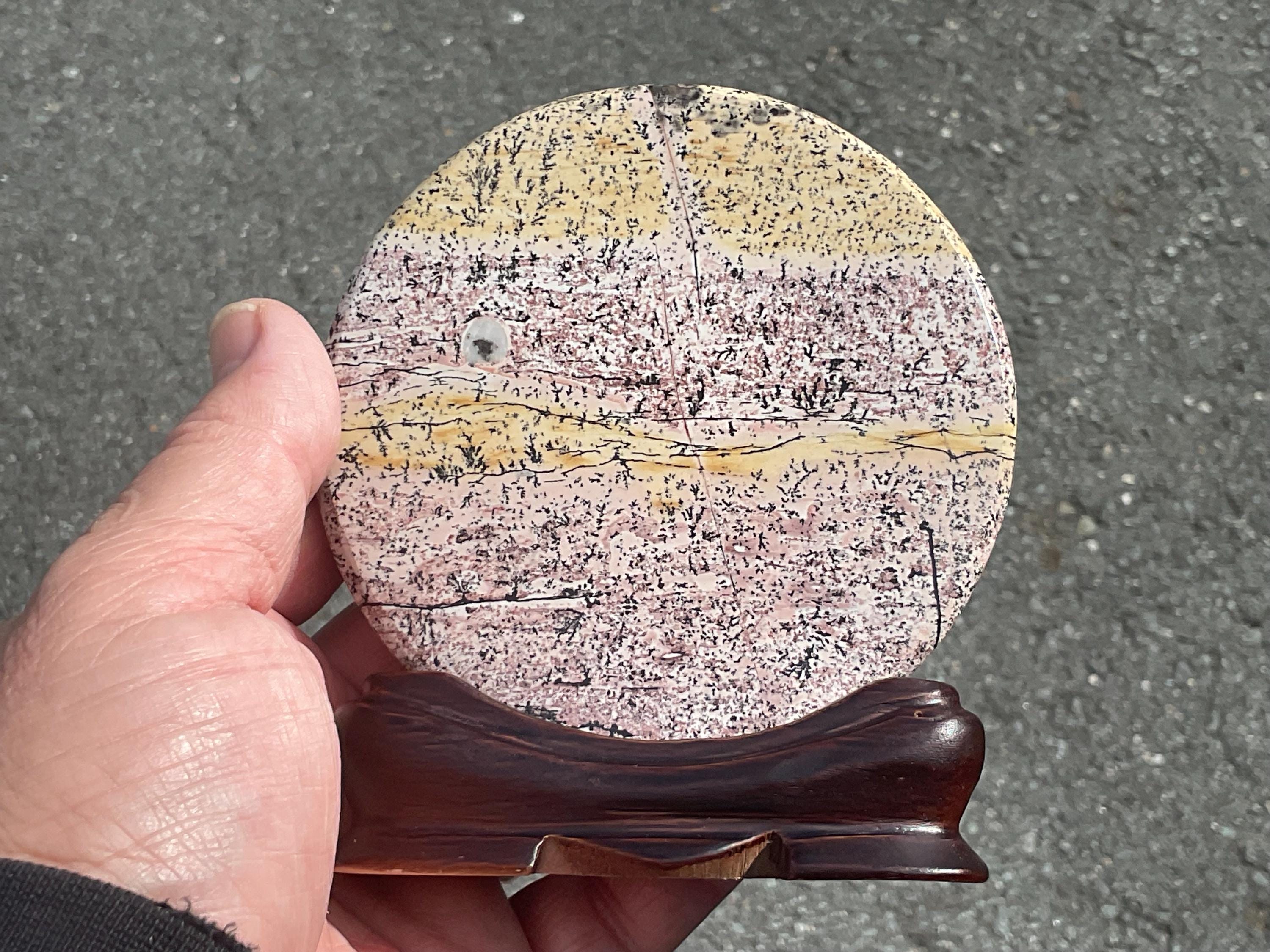 136g “Chinese Picture Jasper” display piece A