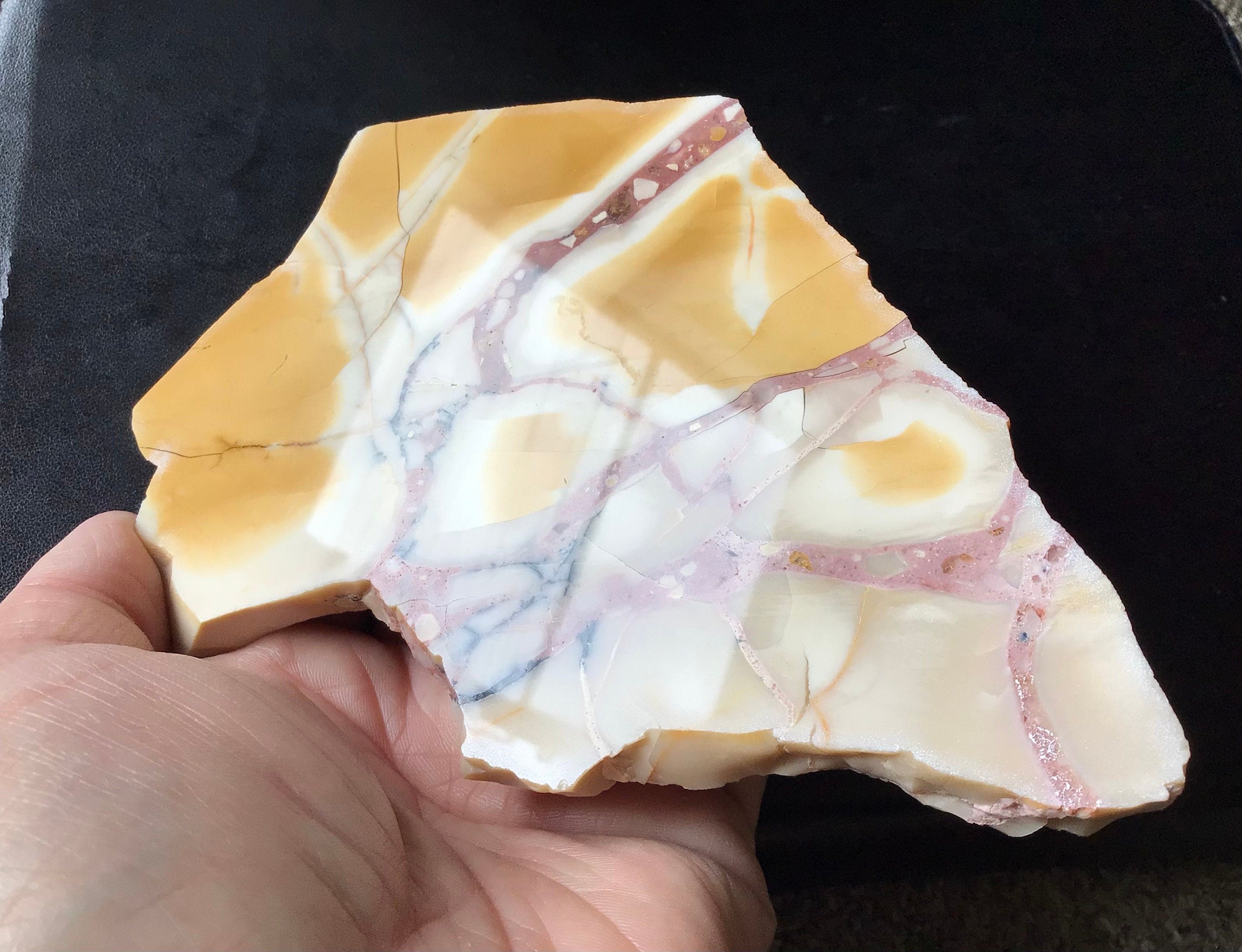 182g Polished Brecciated Mookaite Slab 5C