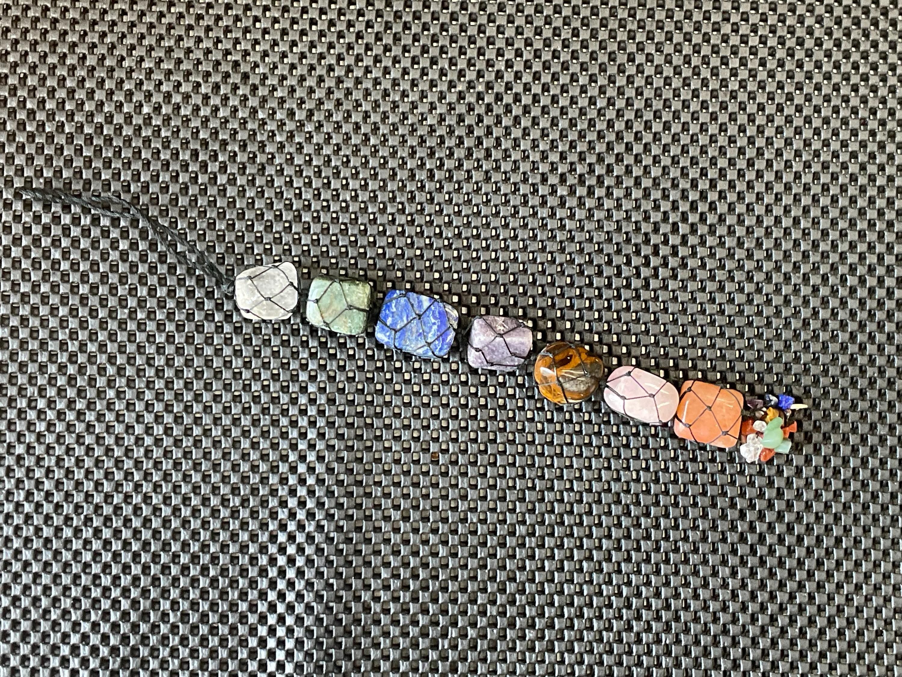 146g - 33cmTumbled Stone Macrama Chakras Hanging