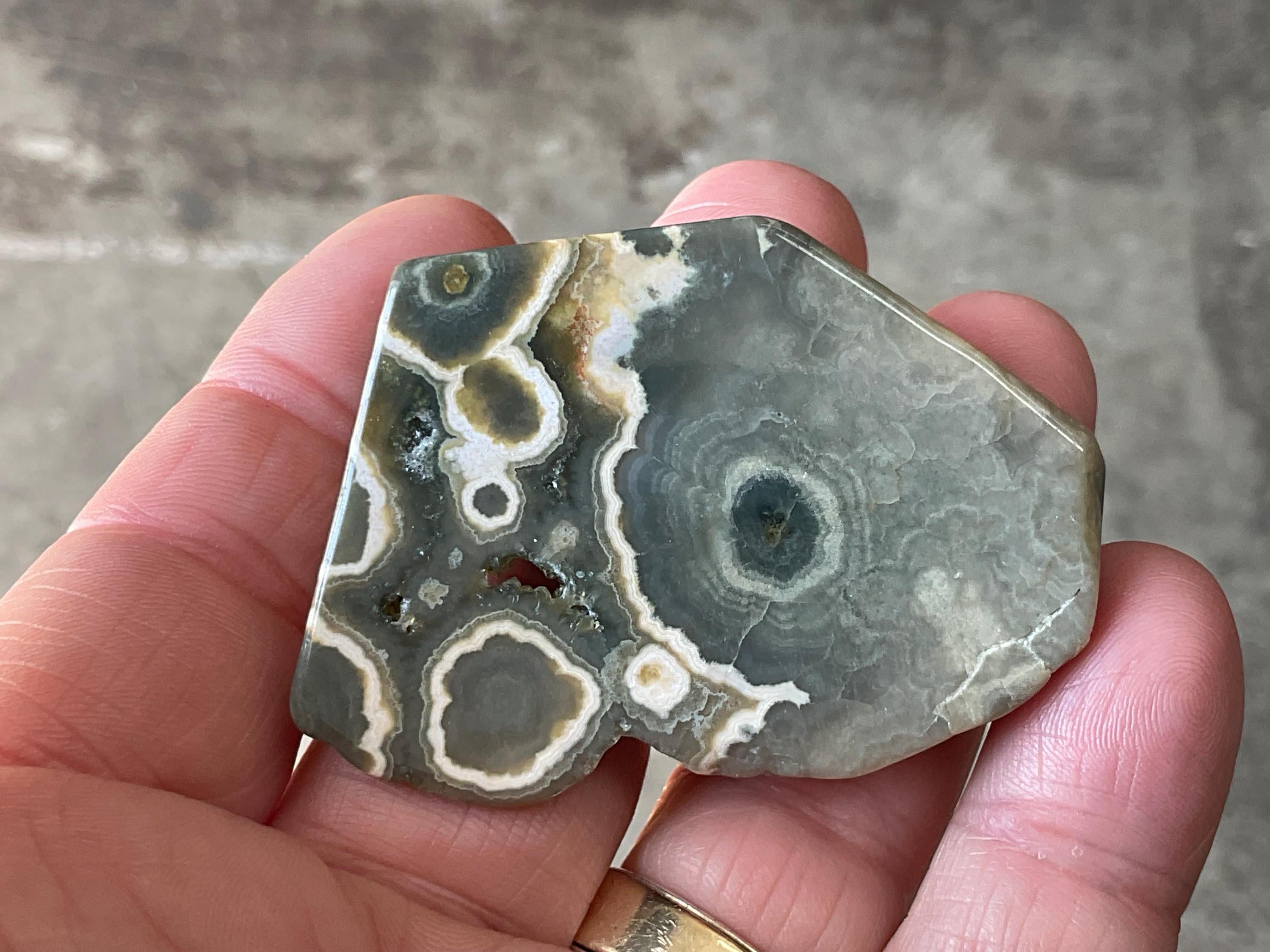 50g ‘Cloud’ Ocean Jasper Polished Freeform 2A