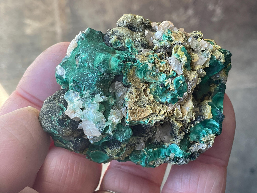 126g Australian Malachite, Cerussite and Pyromorphite Specimen 4A