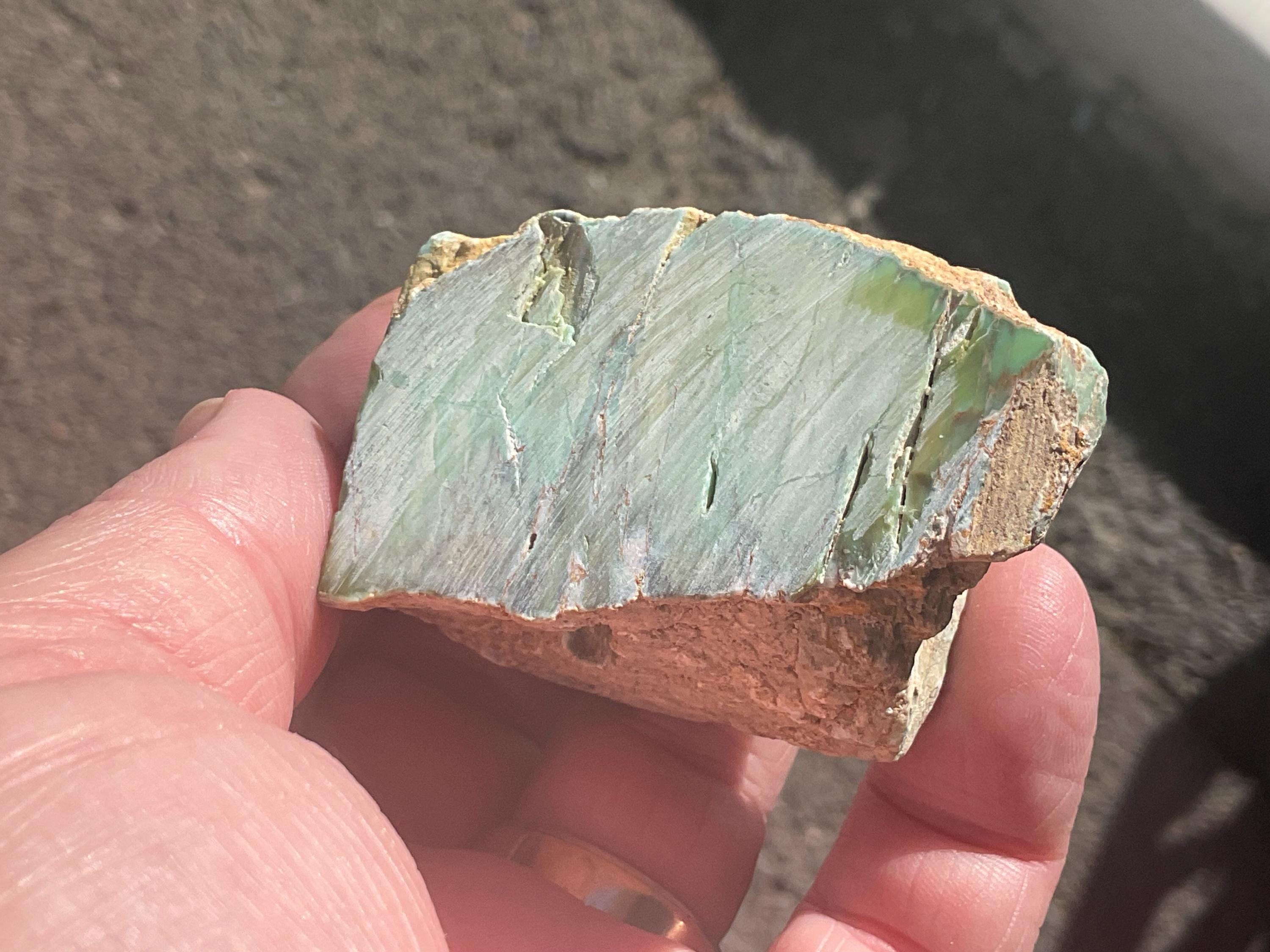 112g Sliced Western Australian Variscite Piece 1B