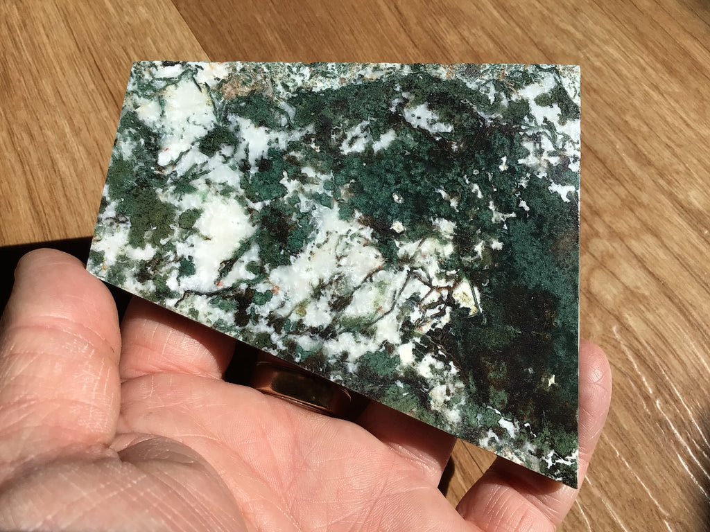 139g Moss Agate Polished Slab 2C