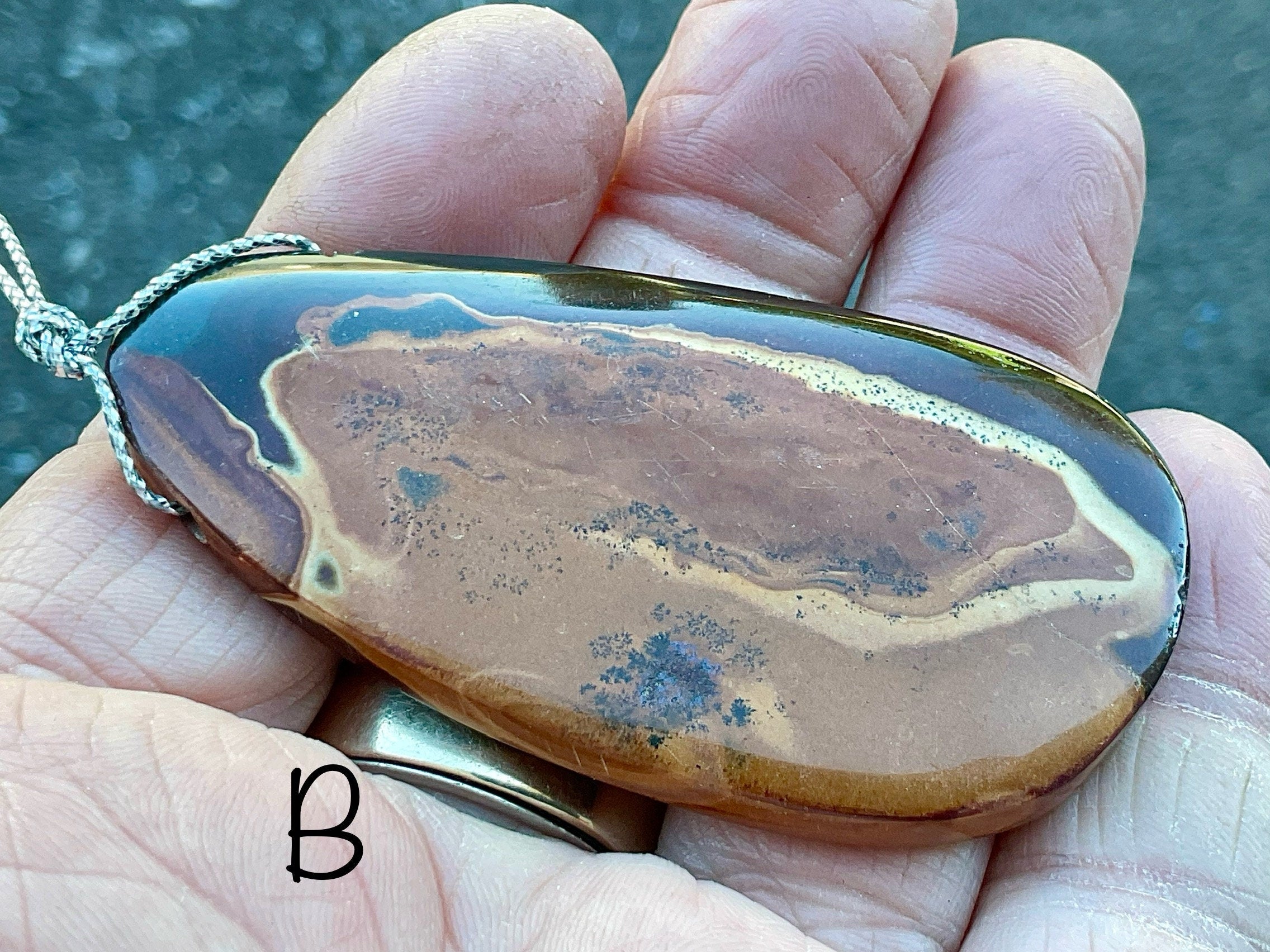 Polychrome Jasper Large Drilled Pendants Group 1