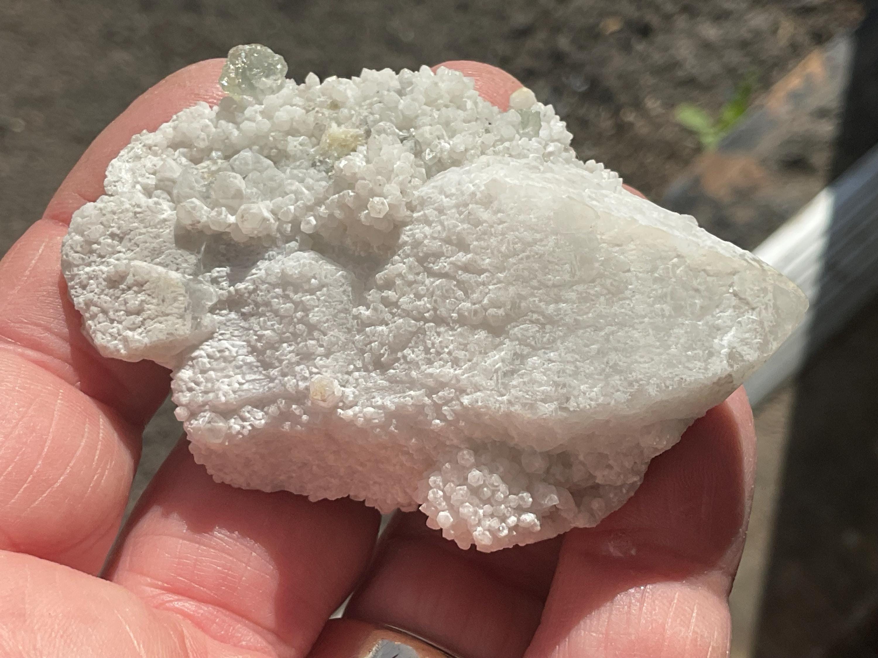 RESERVED FOR ANDREW**76g Fluorite on Candle Quartz from Inner Mongolia Specimen 1A