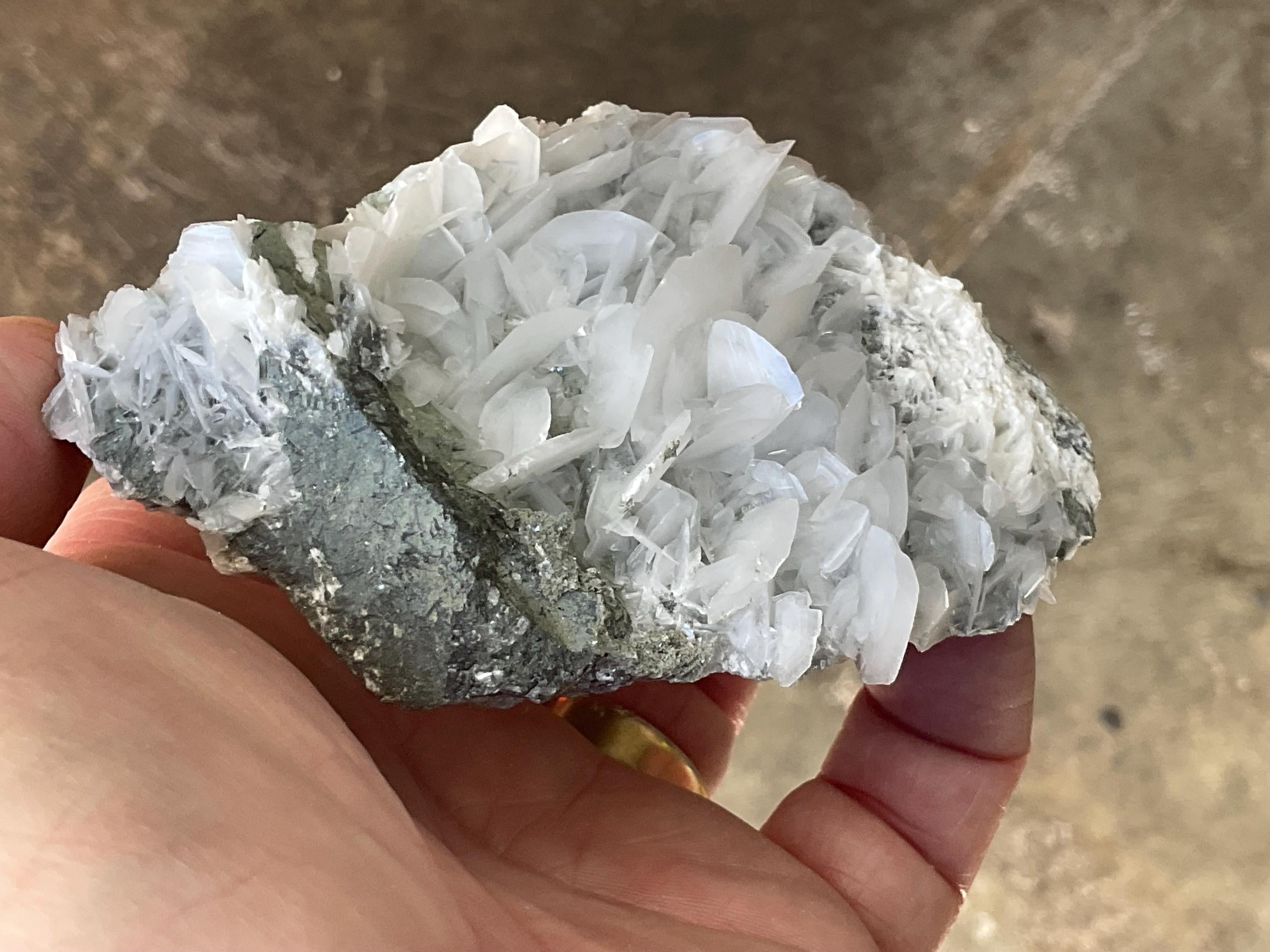 228g Highly UV Reactive “Angel Wing” Calcite Specimen 2B from Hunan, China