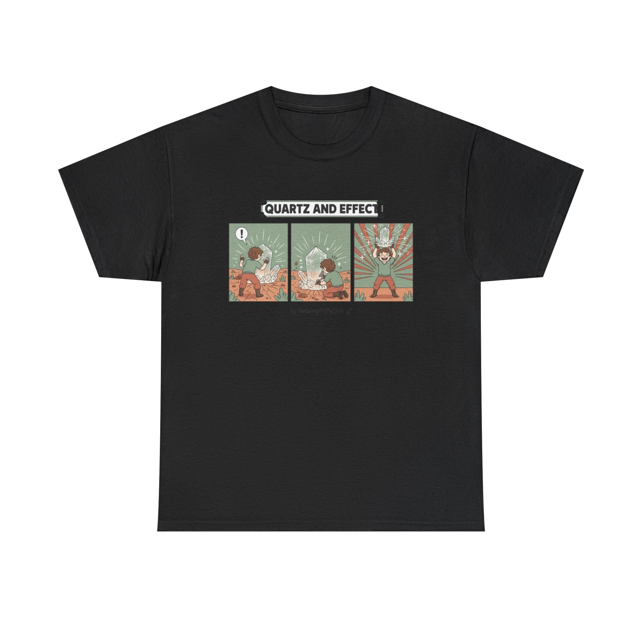T-Shirt — "Quartz and Effect" Retro Comic Panel Tee