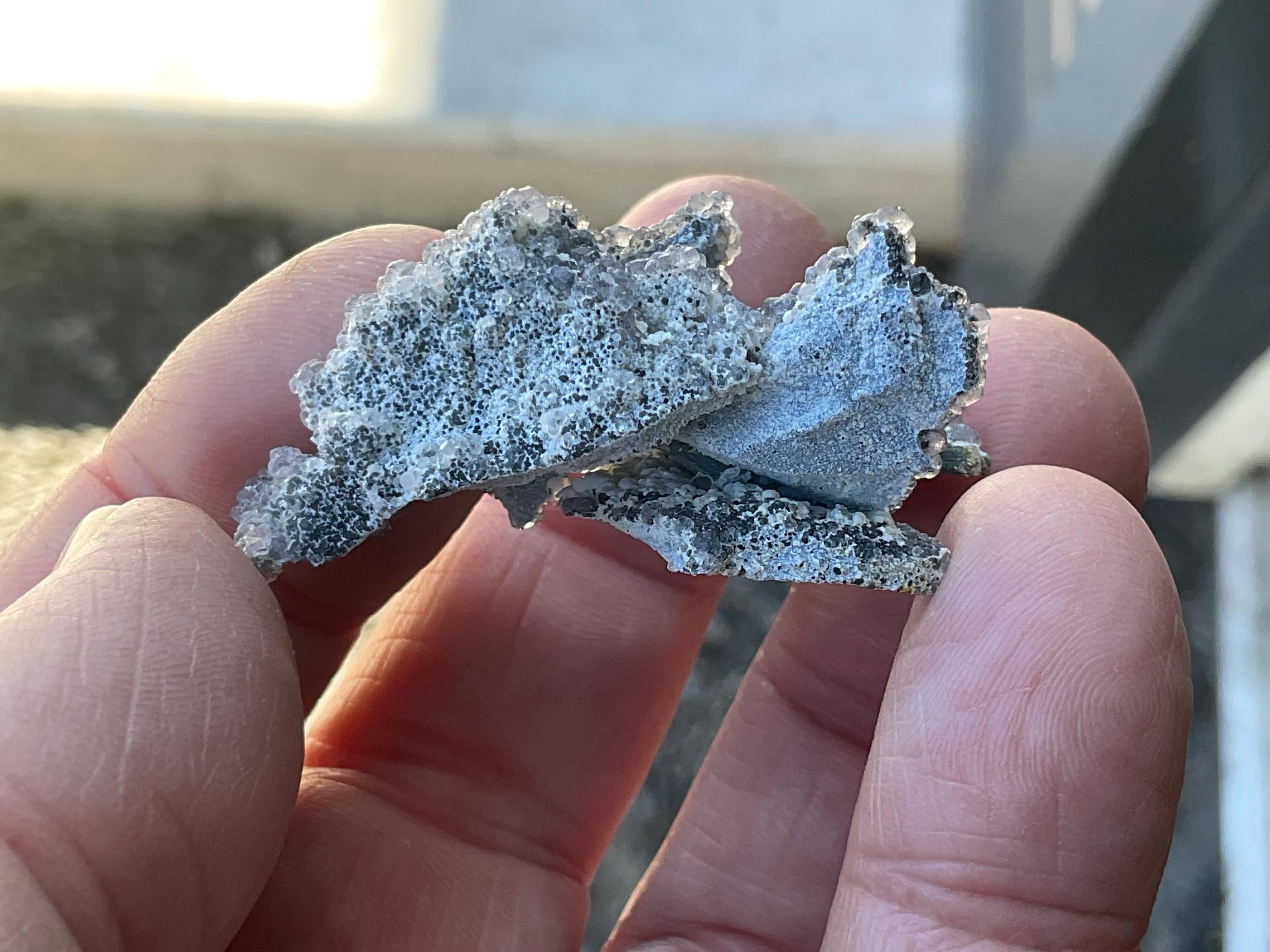 14g Fluorite on Stibnite Specimen 2A from Jiangxi, China