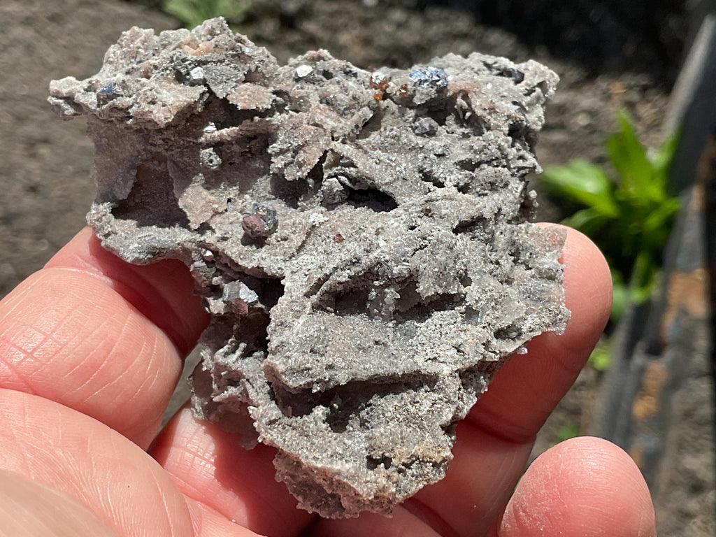42g Sphalerite, Garnet, Galena Quartz Specimen 3A from Hunan, China