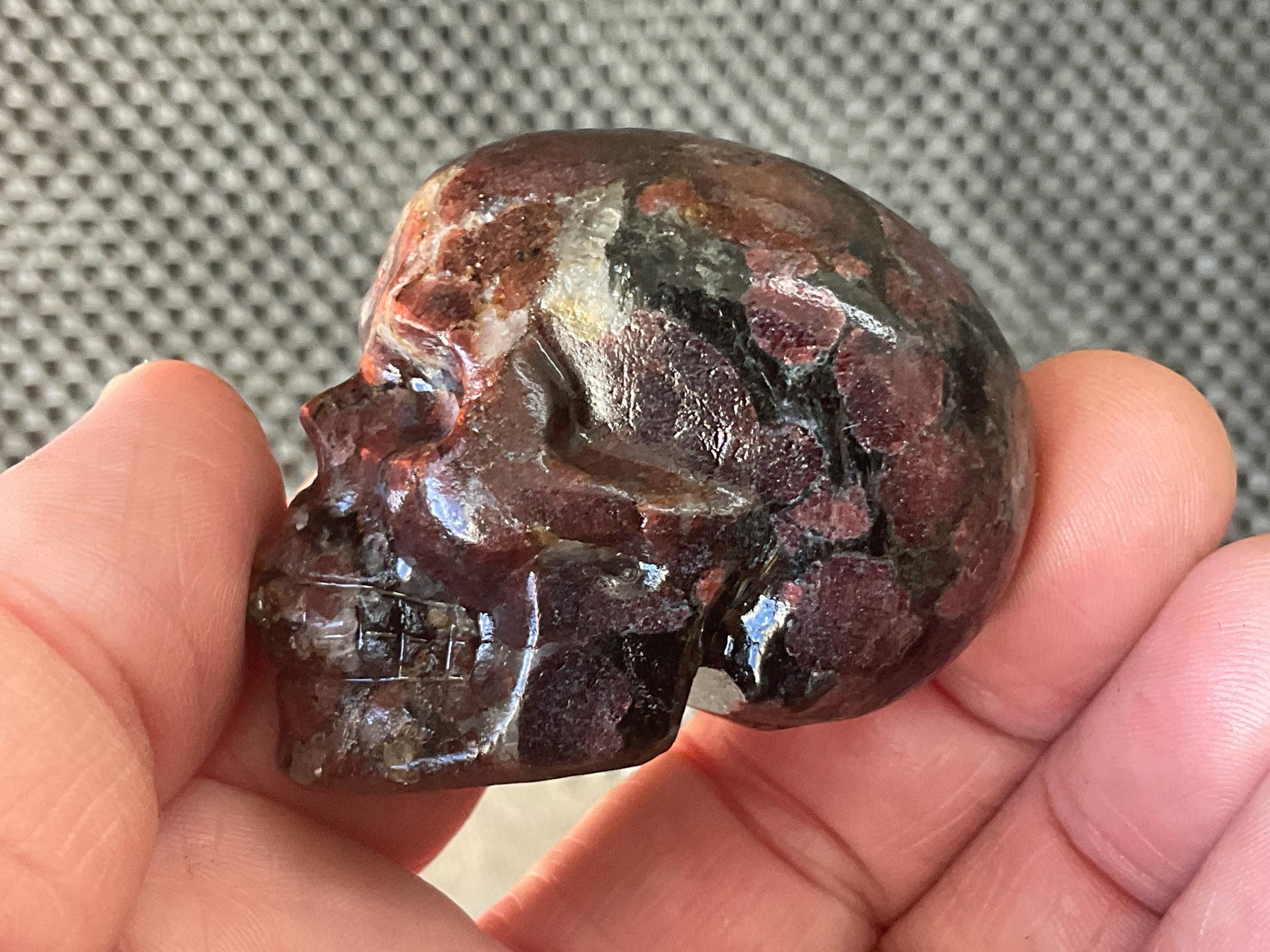 124g Garnet in Matrix Skull B