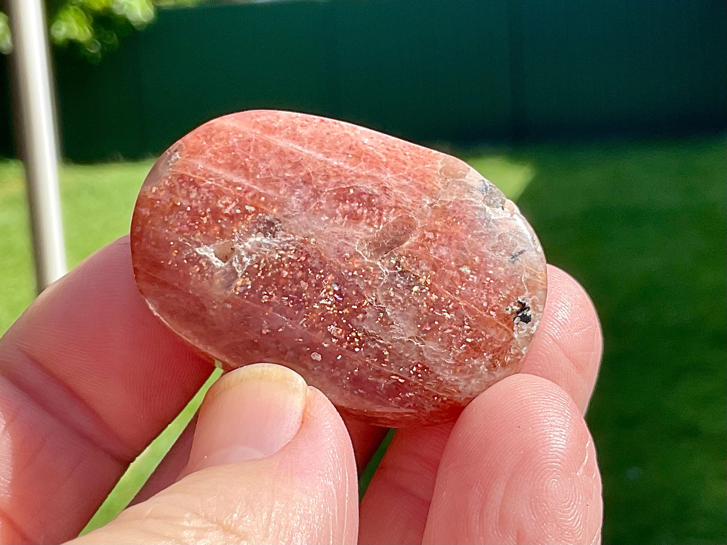 25g Golden Strawberry Sunstone Cabochon 3C