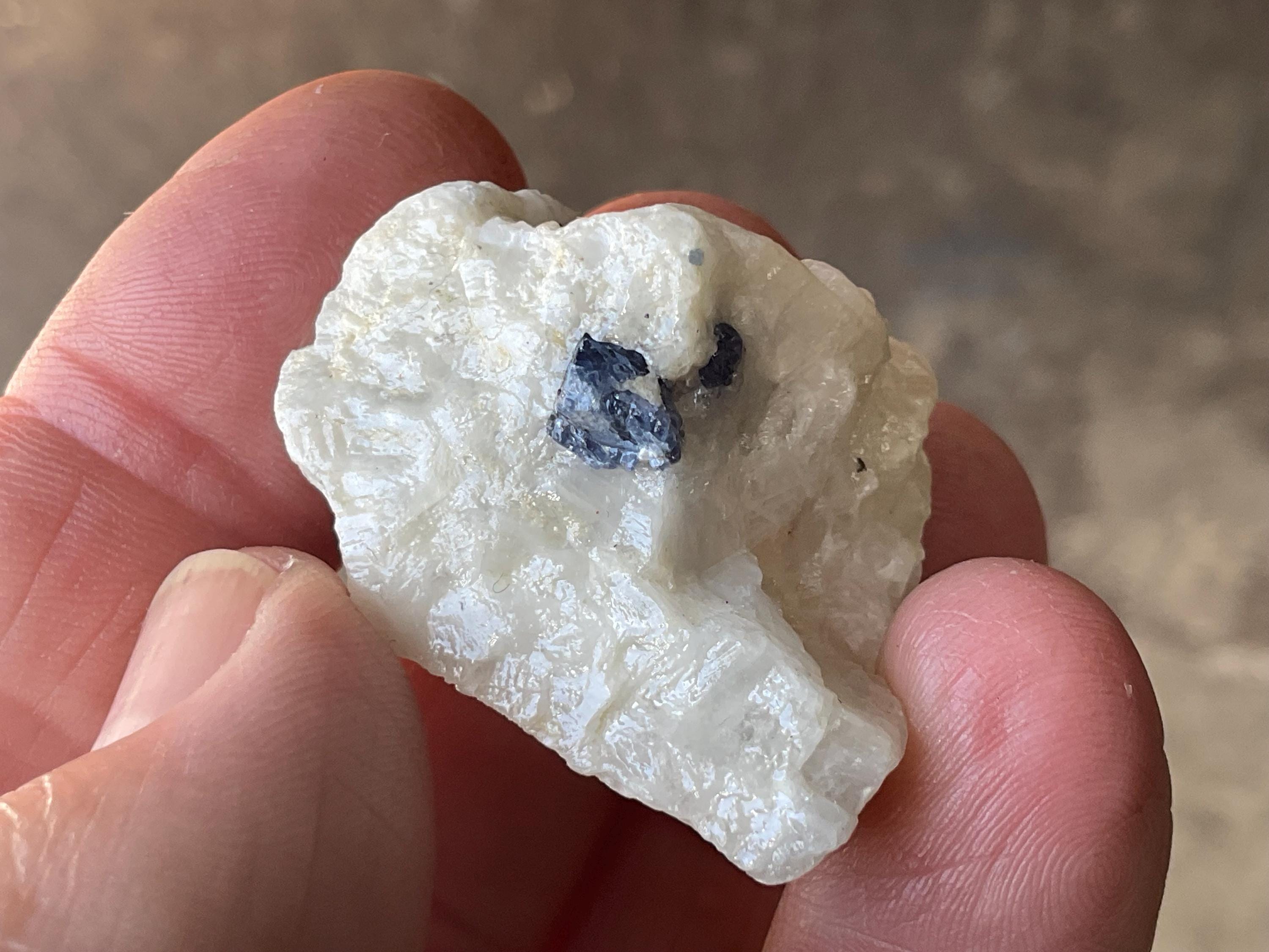 21g Natural Blue Spinel and Mica in Matrix Specimen 7