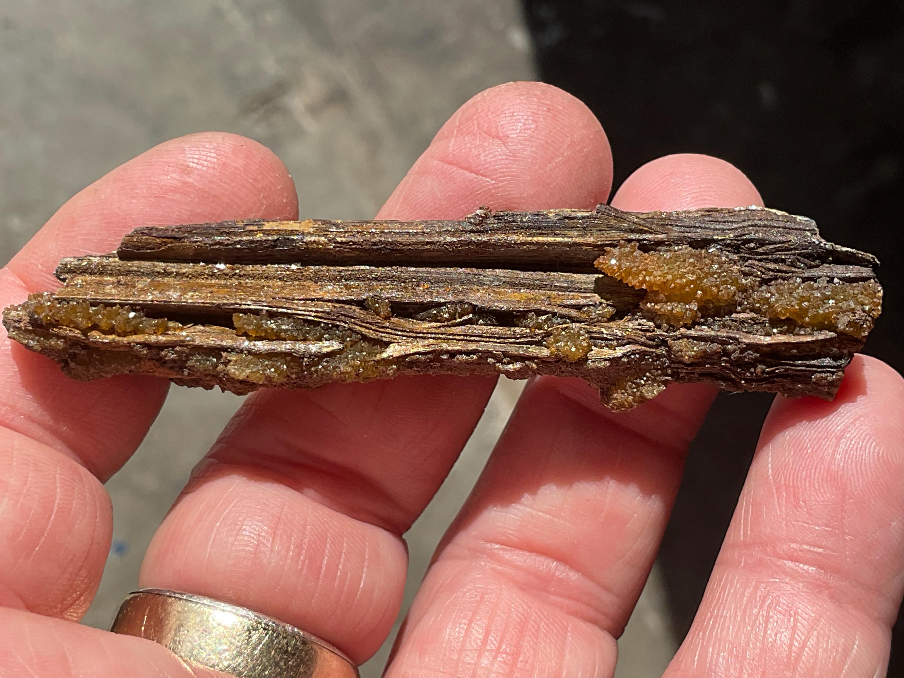 18g Stibiconite with Druzy Quartz Specimen 1C from Hunan, China