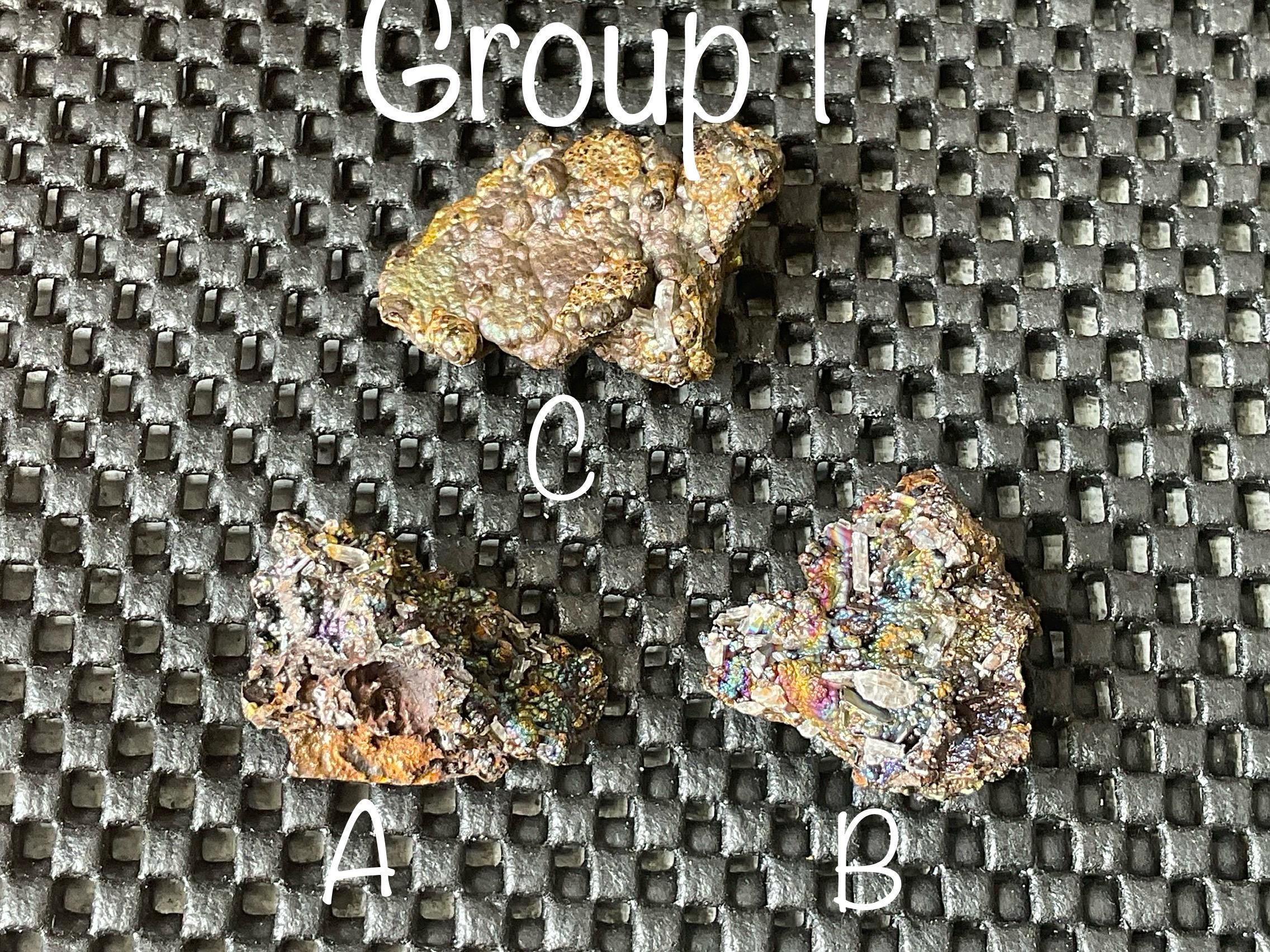 14g Iridescent Goethite/Limonite with Selenite Crystals Specimen 1C from Hubei, China
