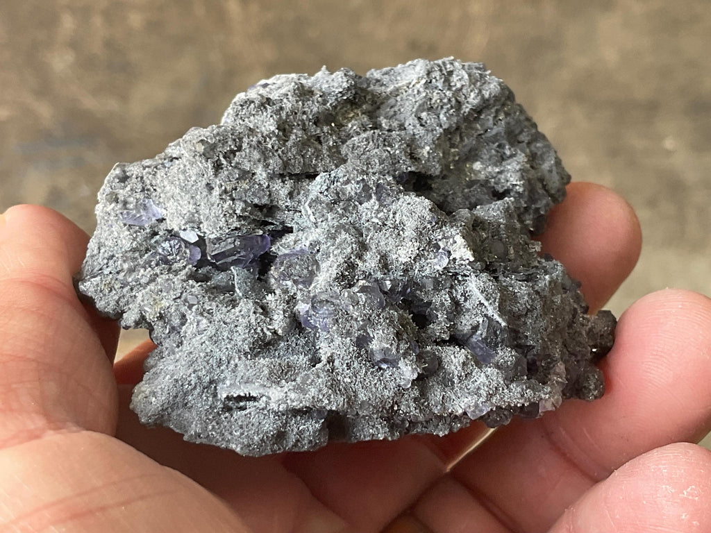 106g Blue/Purple Fluorite in Quartz Matrix Specimen 2C from Fujian, China