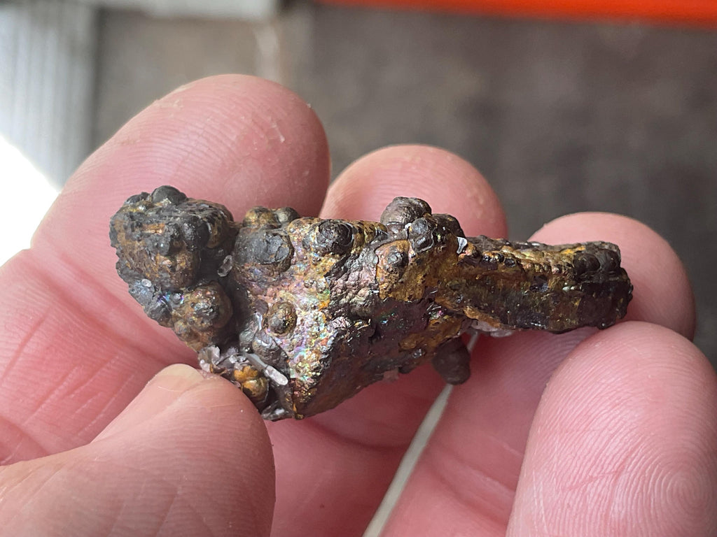 14g Iridescent Goethite/Limonite with Selenite Crystals Specimen 1C from Hubei, China