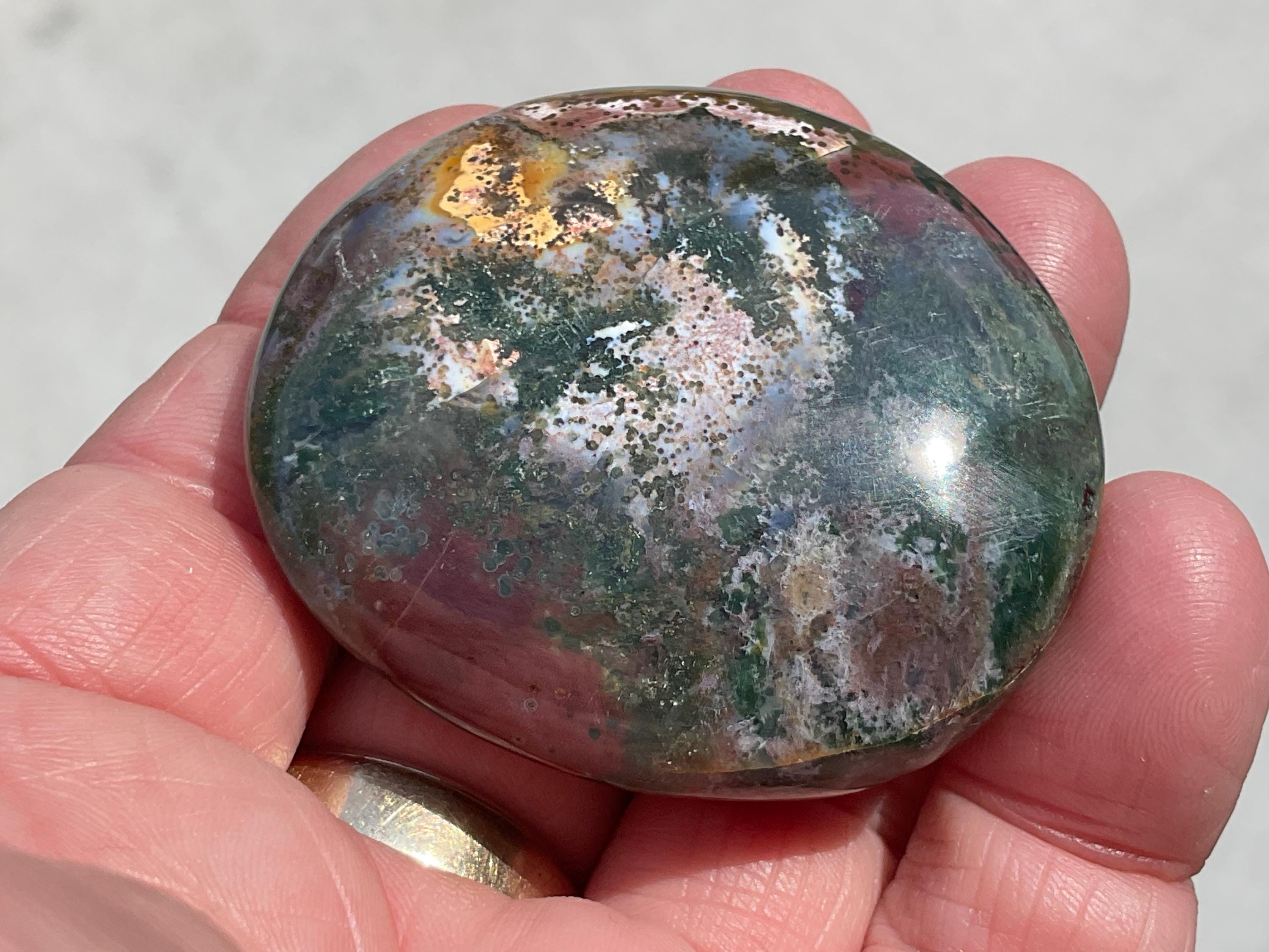 72g Ocean Jasper Palmstone 3B