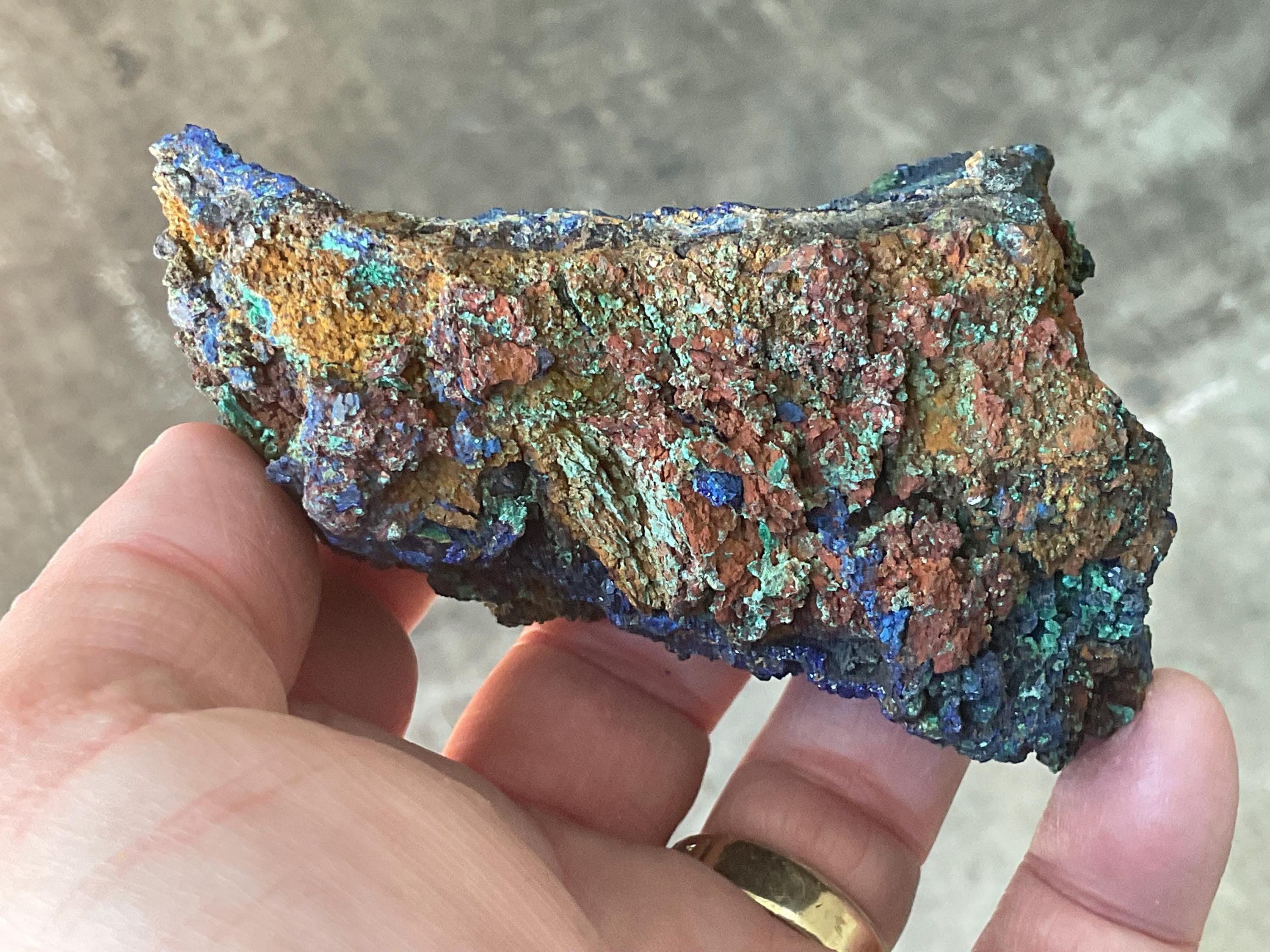 222g Azurite with Malachite Specimen 6B from Anhui, China