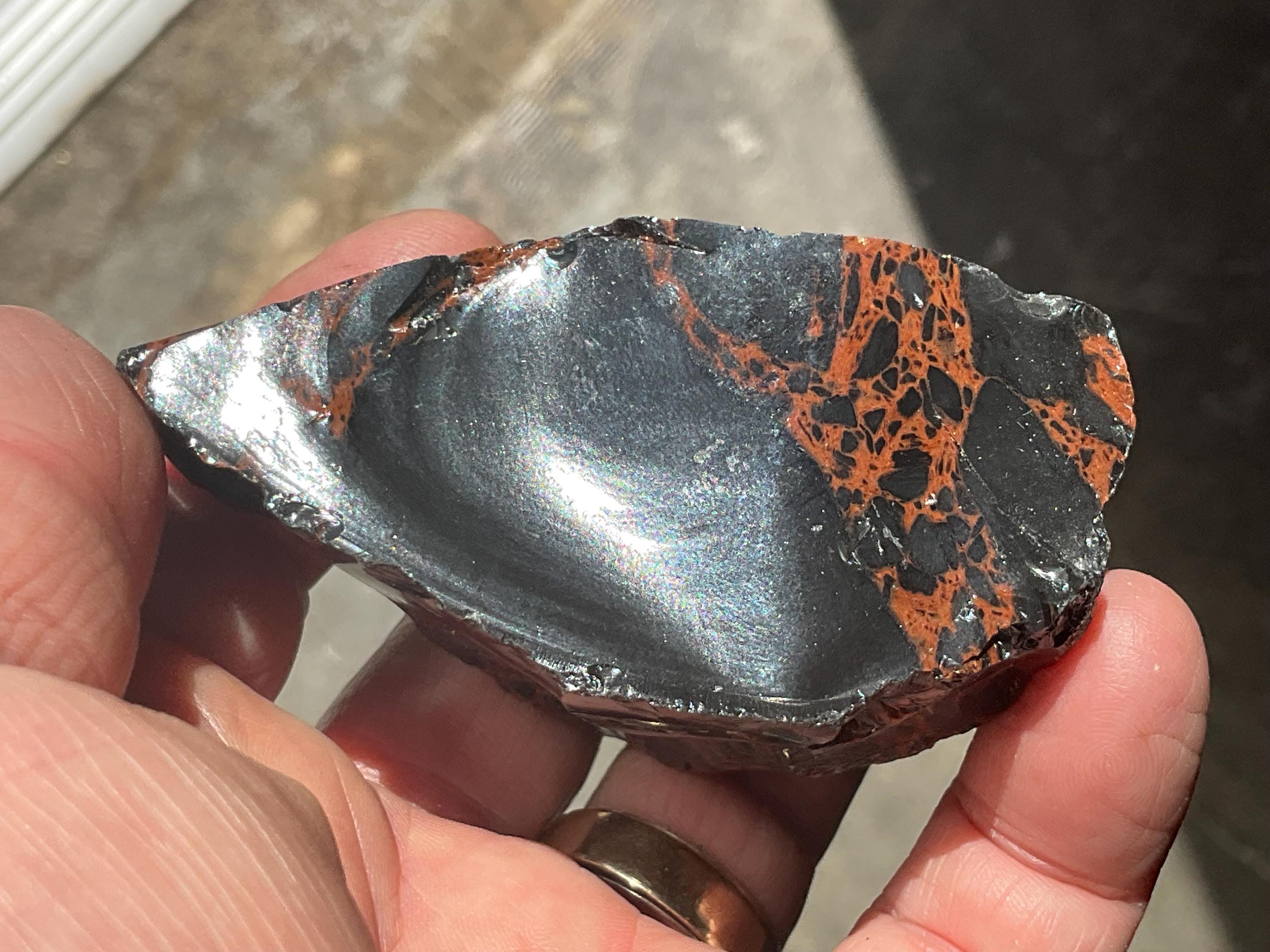 RESERVED FOR JULIA **148g Mahogany Obsidian Rough Chunk 3B