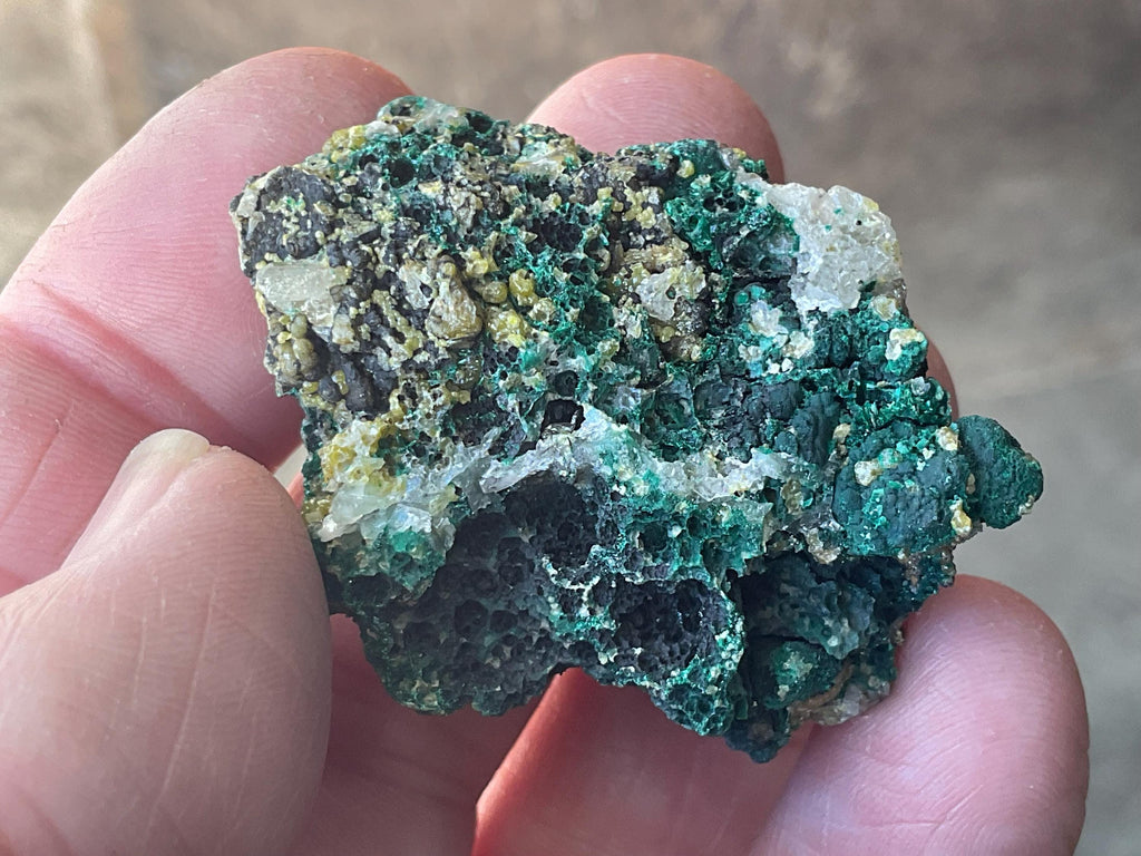 44g Australian Malachite, Cerussite and Pyromorphite Specimen 3A from Rum Jungle