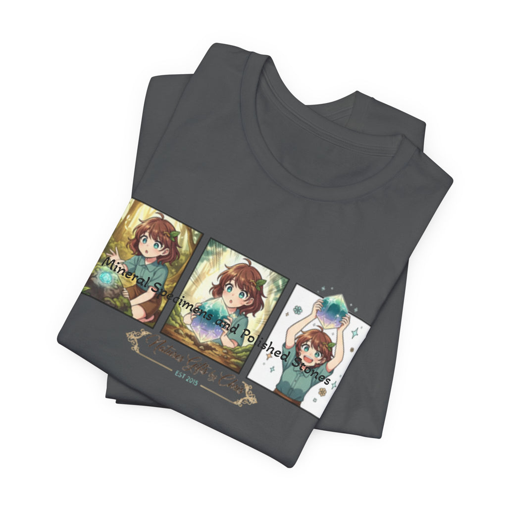 Mineral Specimens & Polished Stones Tee — Vintage Crystal Collector Graphic T-Shirt