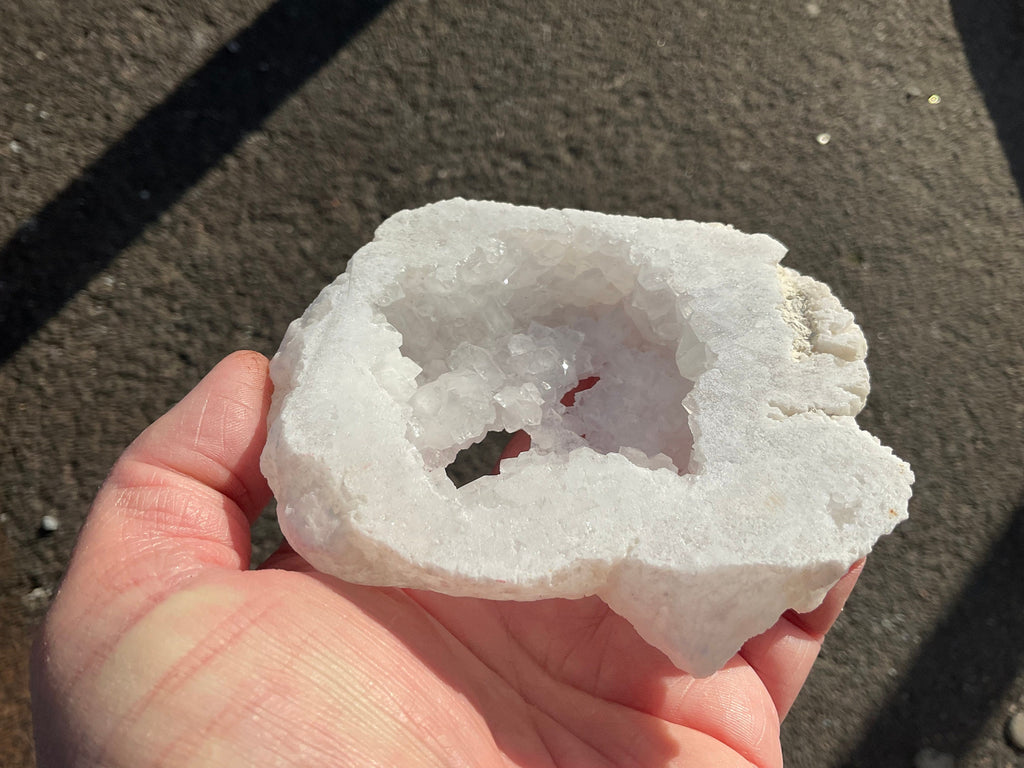 222g Druzy Quartz Geode Slice 3A