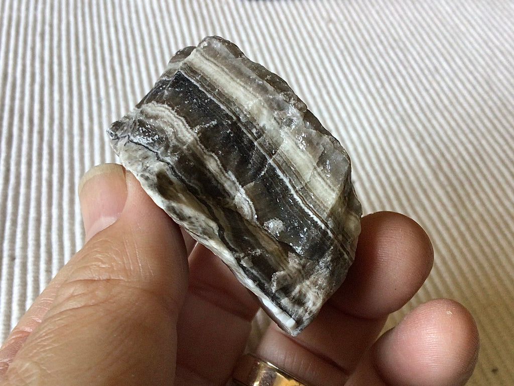 122g Zebra Aragonite Rough Piece 7B