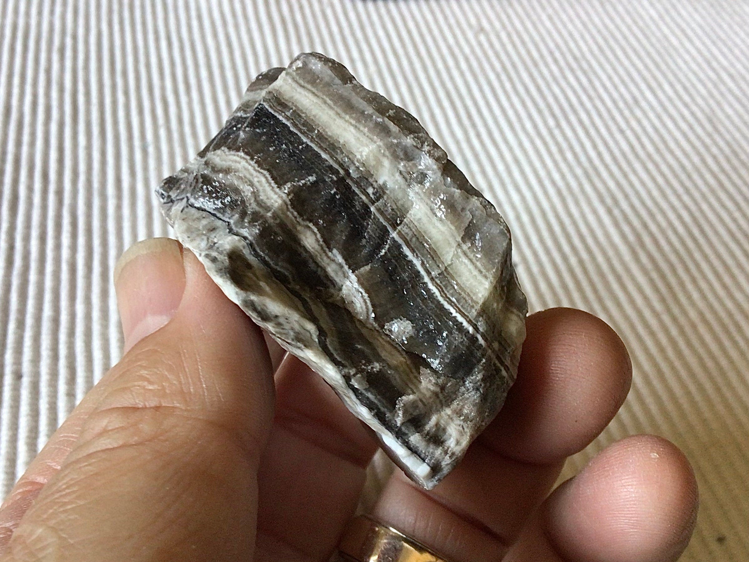 122g Zebra Aragonite Rough Piece 7B