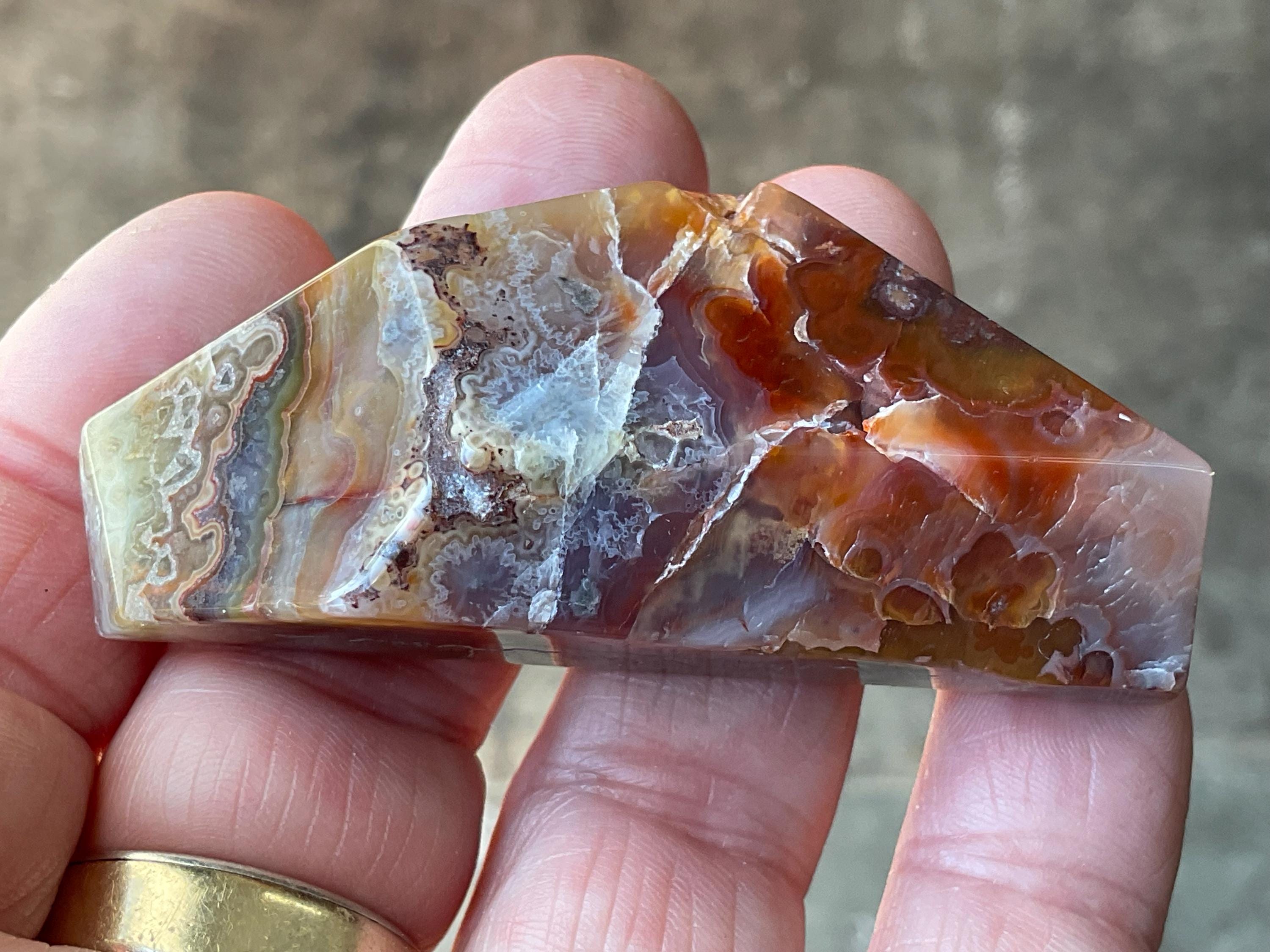 52g Mexican Crazy Lace Agate Freeform 12A