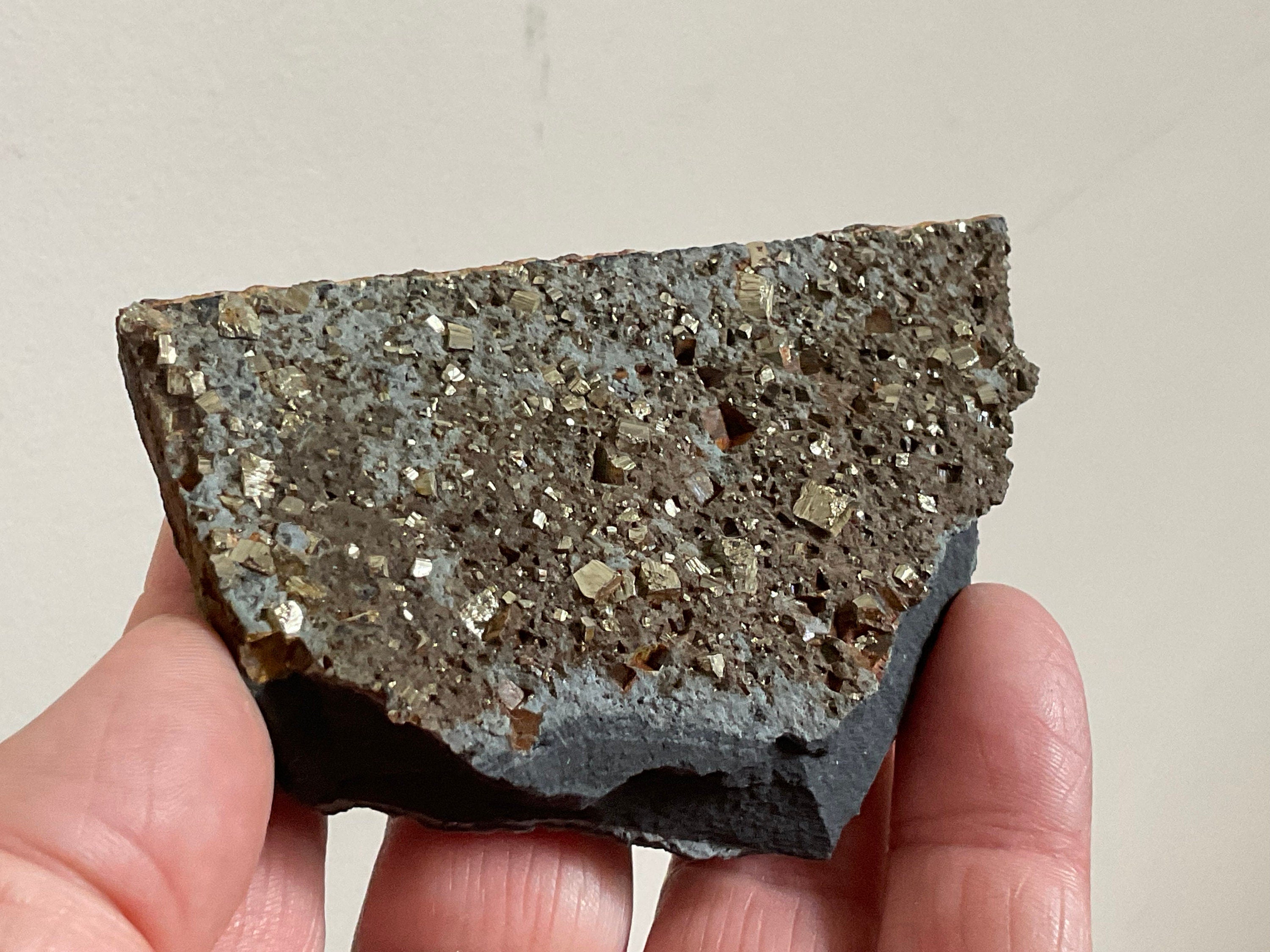 100g Tasmanian Cubic Pyrite Specimen 2C