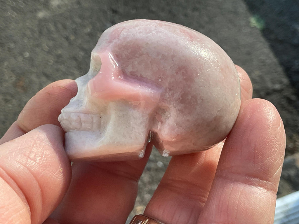 94g Pink Opal Skull A