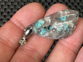 8g Natural Chrysocolla in Chalcedony Pendant 2A
