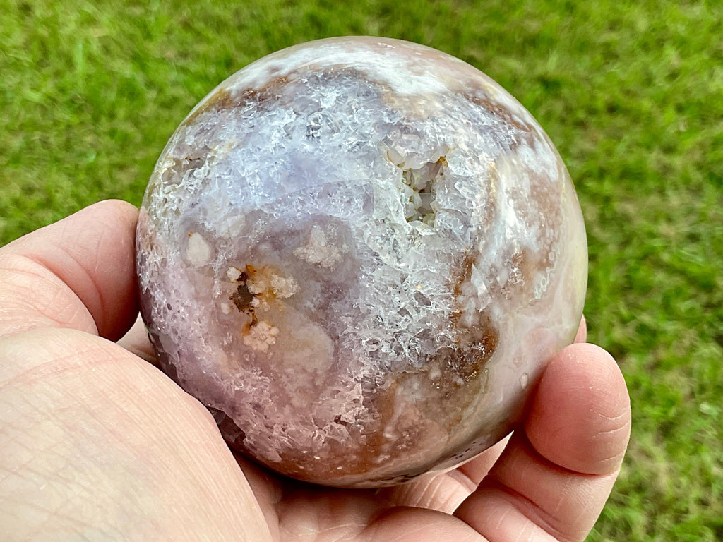 549g Pink Amethyst Sphere 3A