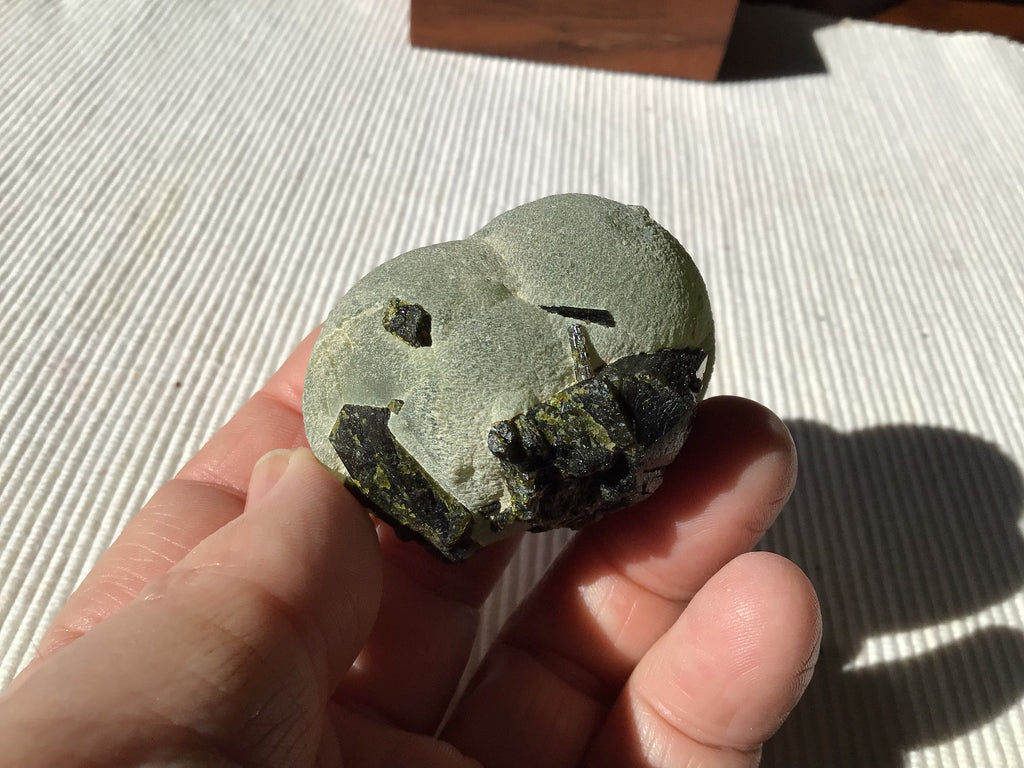 117g Mali Prehnite with Epidote Specimen 7B