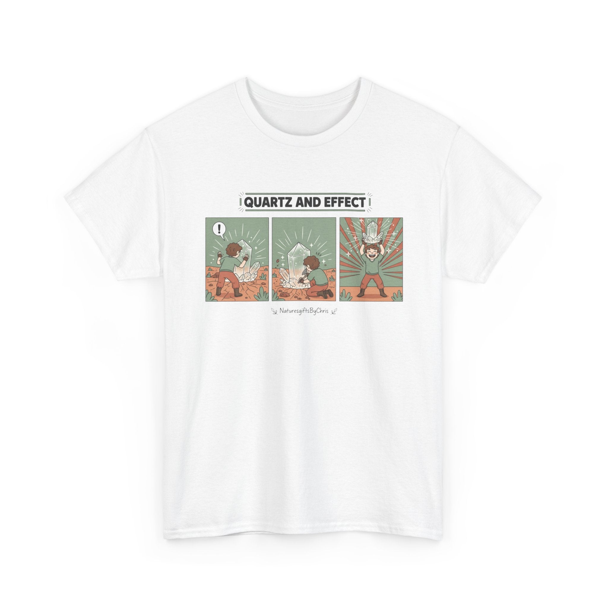 T-Shirt — "Quartz and Effect" Retro Comic Panel Tee
