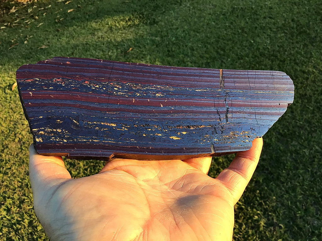 489g Polished Western Australian Tiger Iron Slab 6A