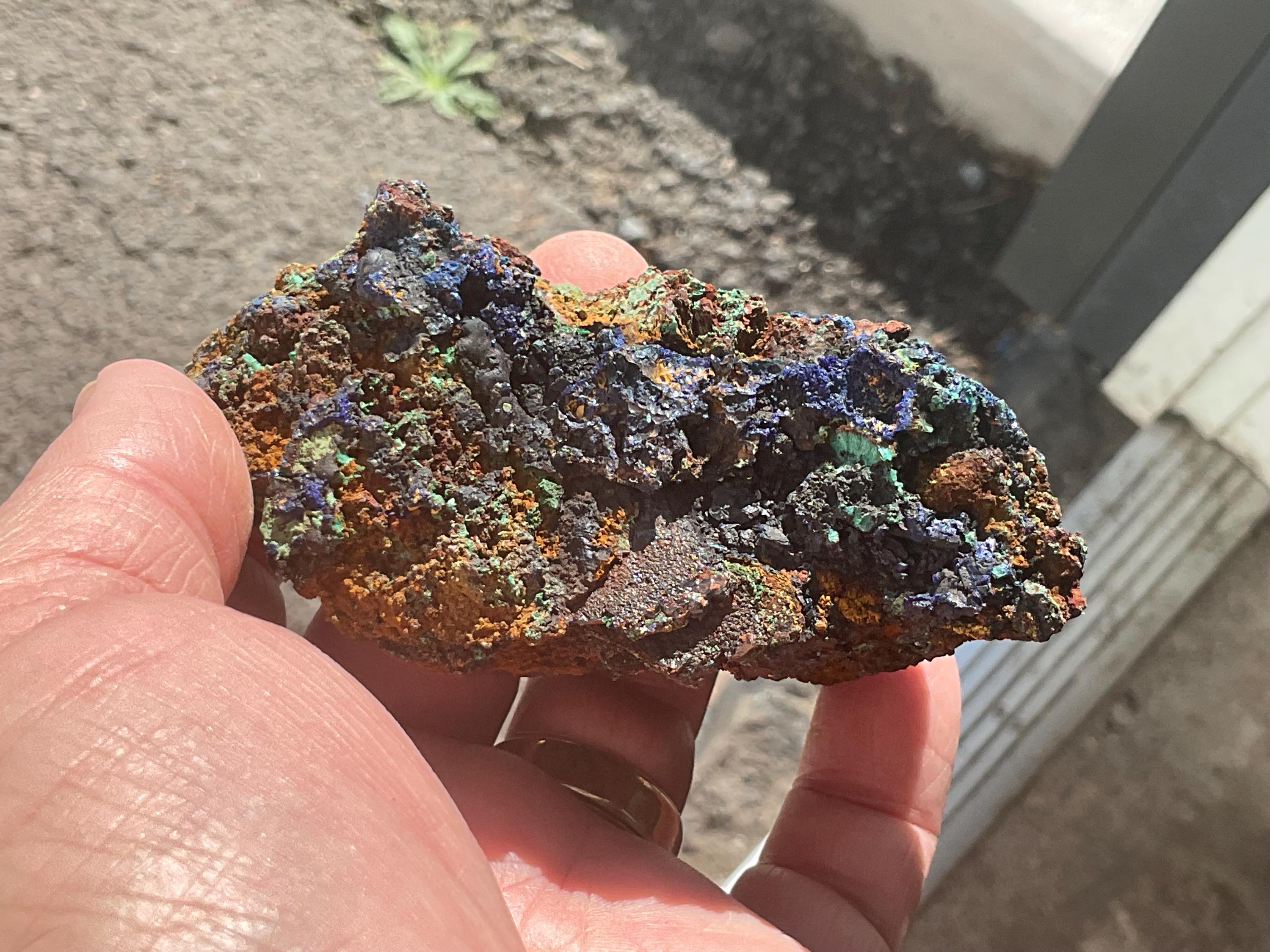 222g Azurite with Malachite Specimen 6B from Anhui, China