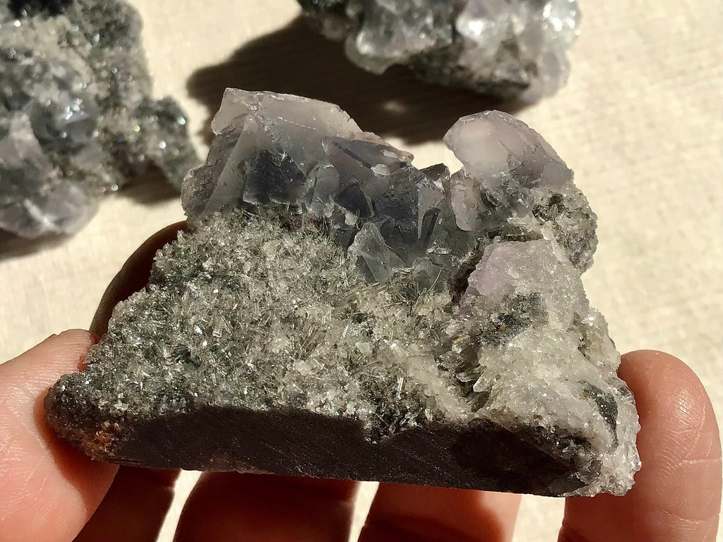 83g Fujian Fluorite on Needle Quartz Specimen 2