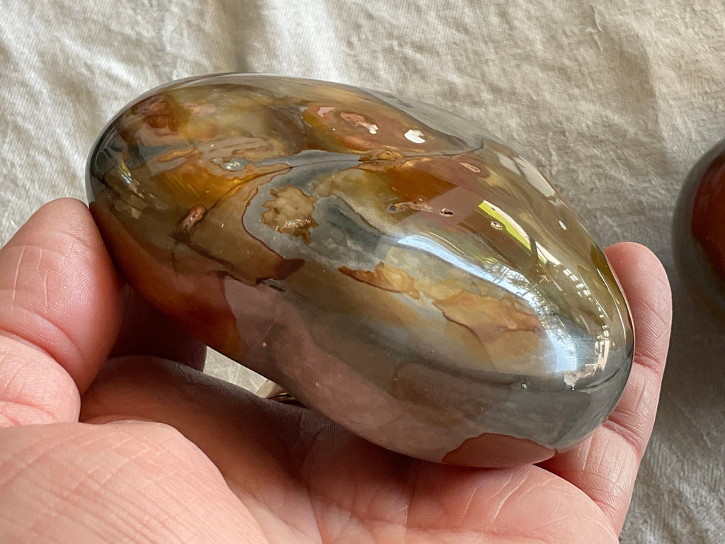 354g Polychrome Jasper Heart 2A