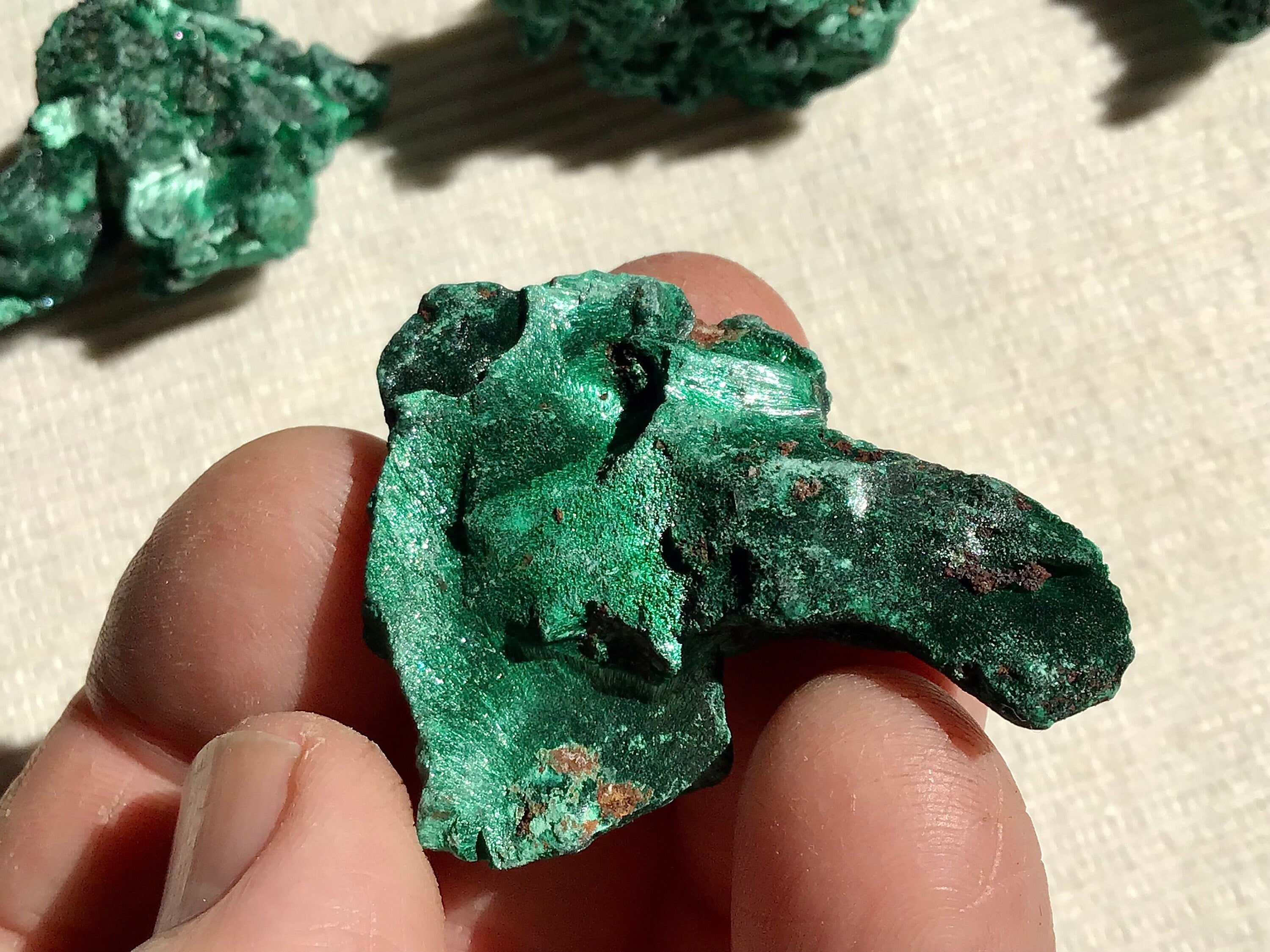 16g Silky Congolese Malachite Specimen 1B