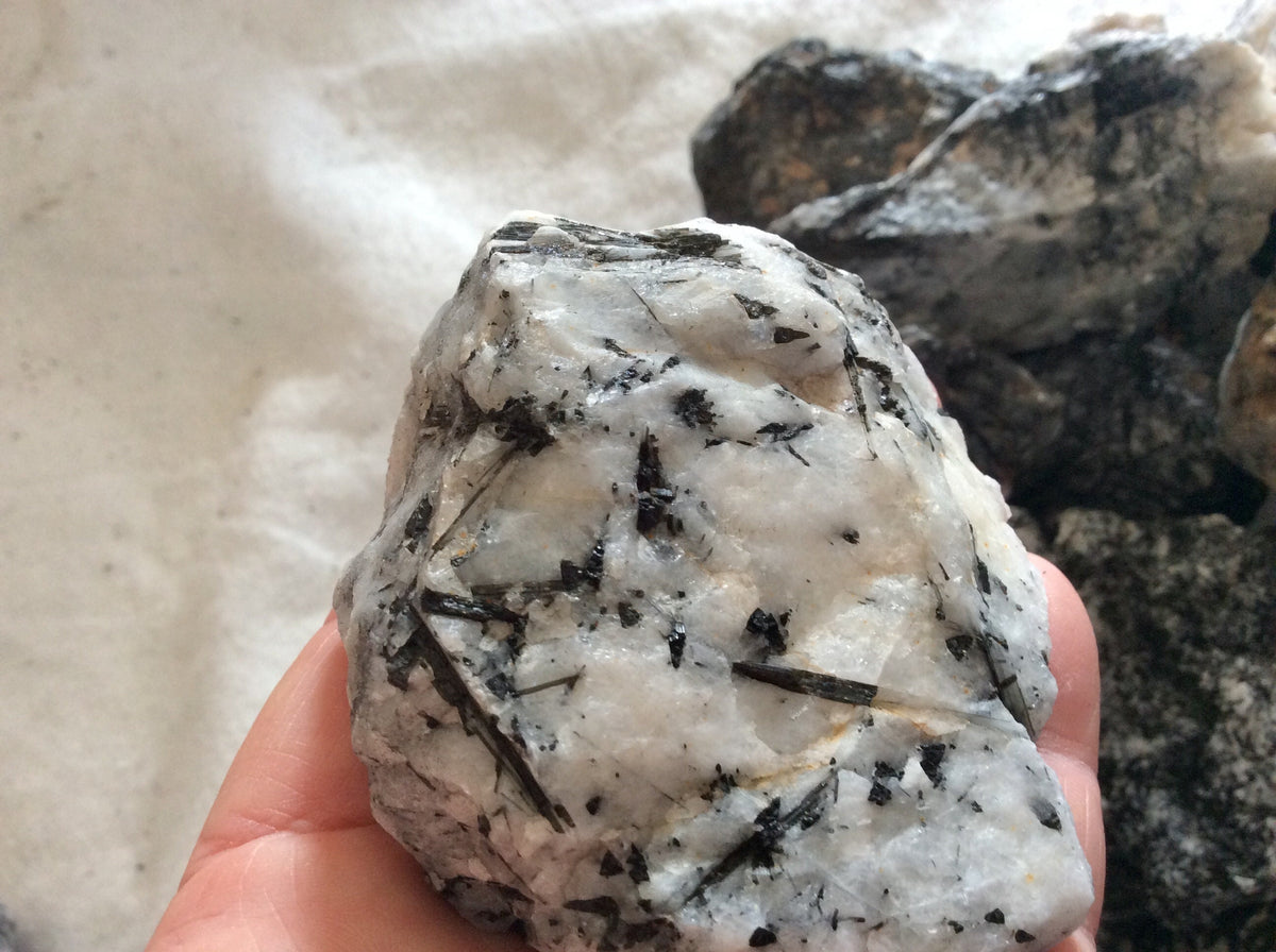 600g-1200g (3 pieces) XL Rough Australian Tourmalated Quartz Pieces