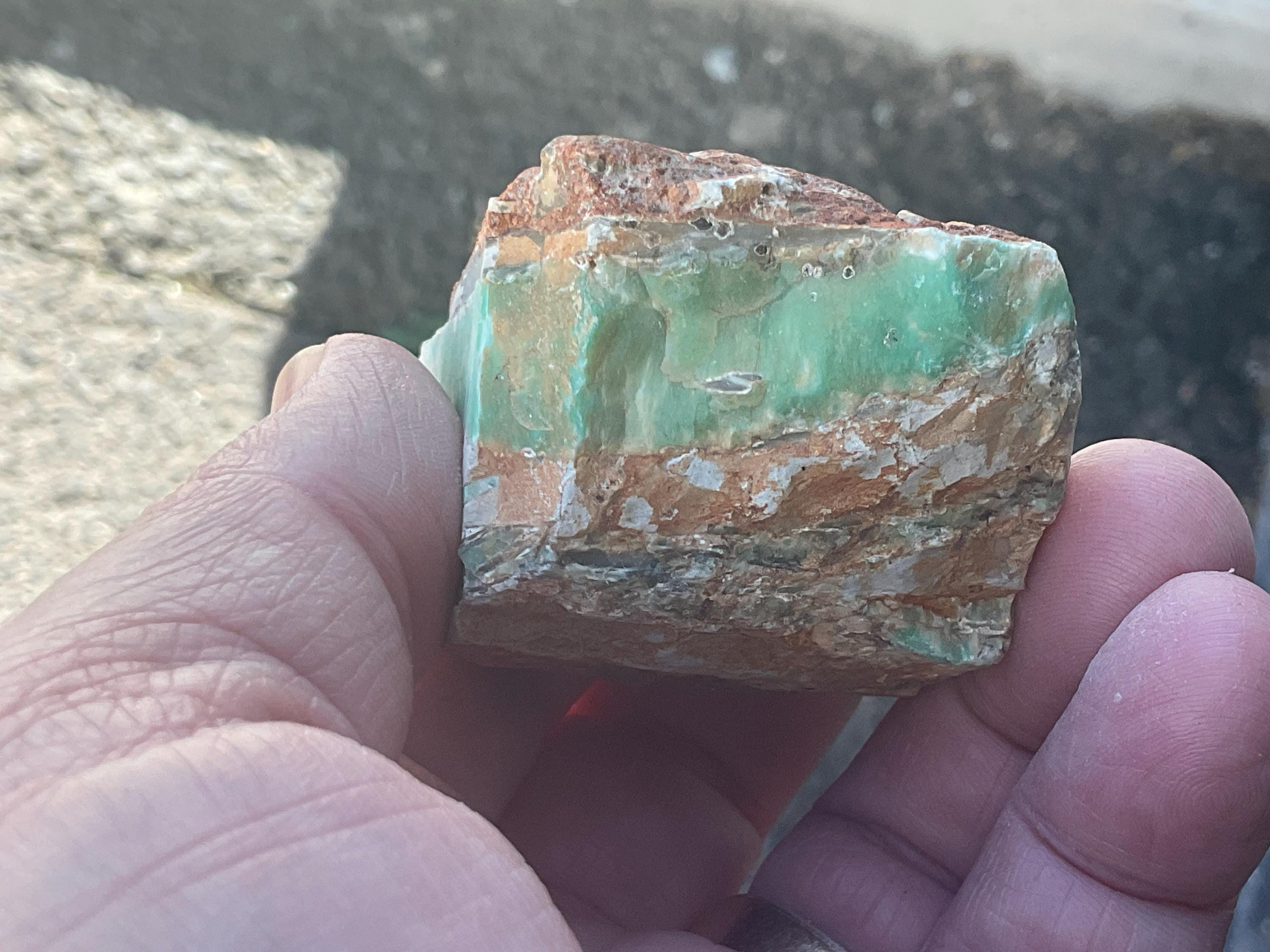116g Sliced Western Australian Variscite Piece 1C