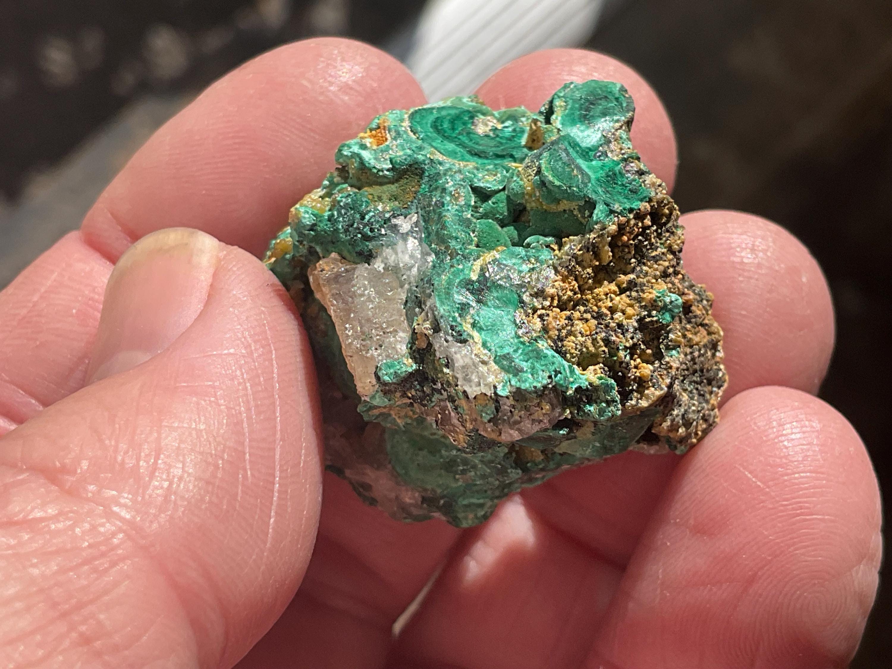 36g Australian Malachite, Cerussite and Pyromorphite Specimen 5C