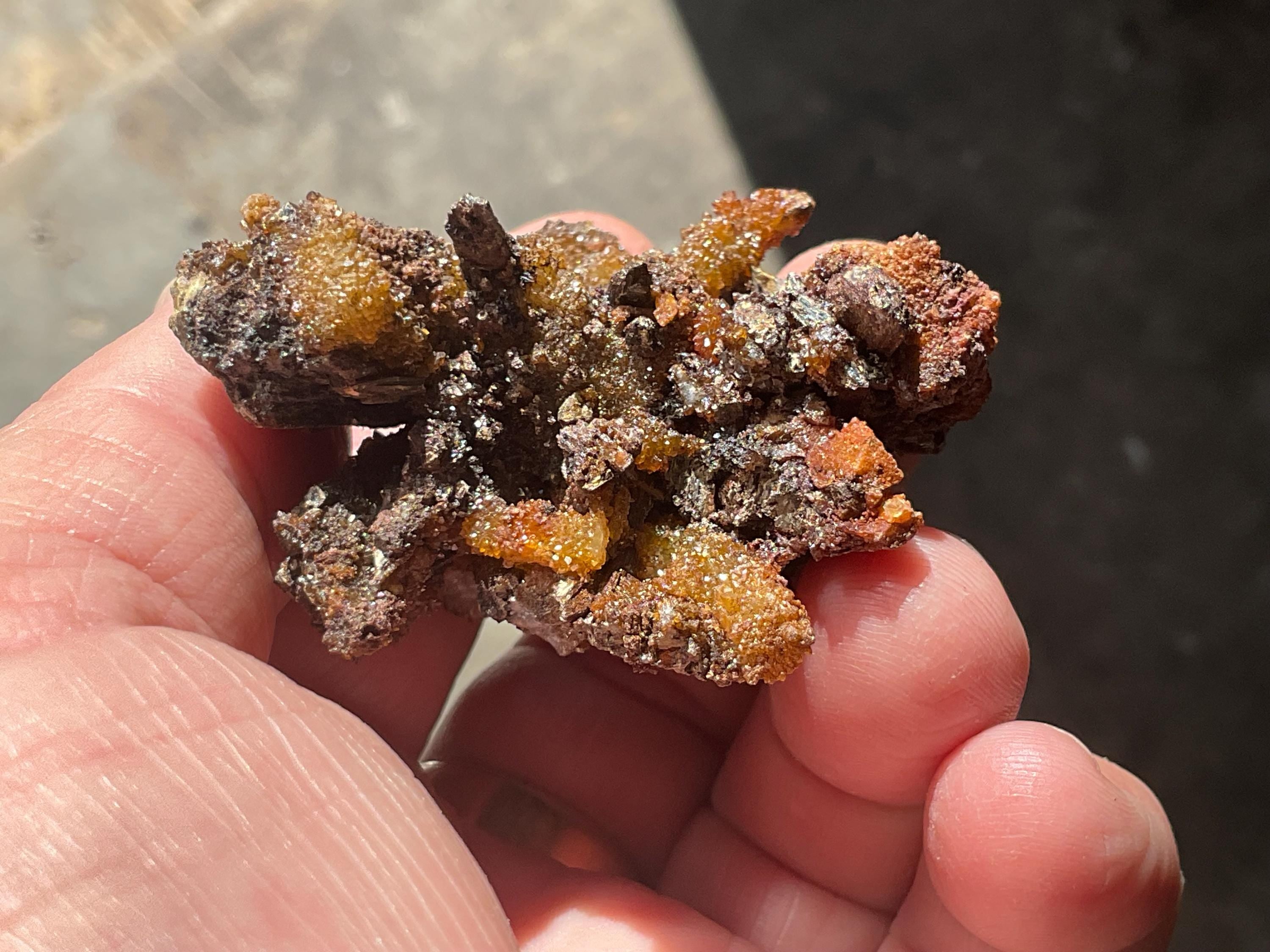 82g Stibiconite with Druzy Quartz Specimen 3A from Huan, China