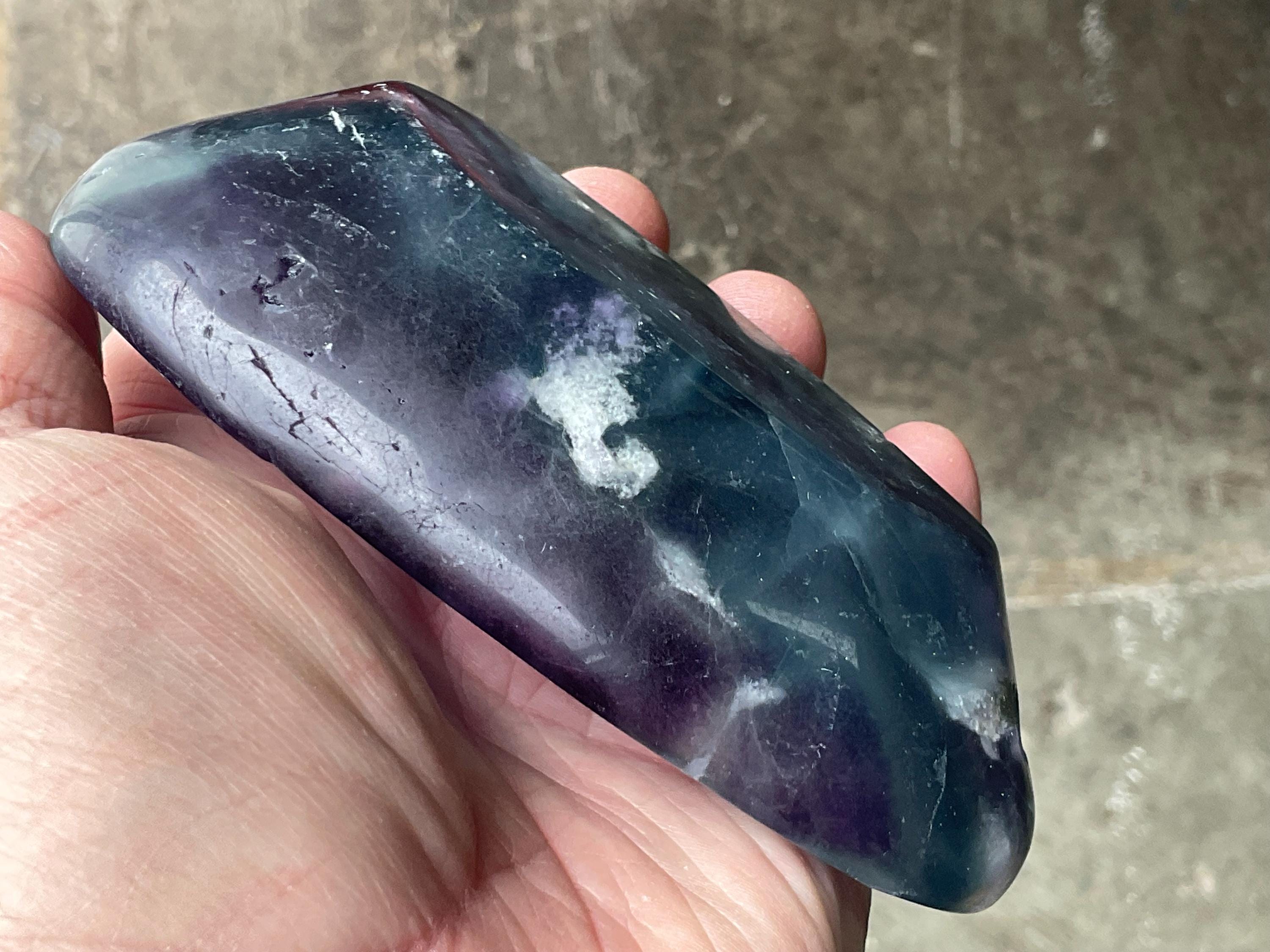 282g Rainbow Fluorite Freeform Bowl 1B