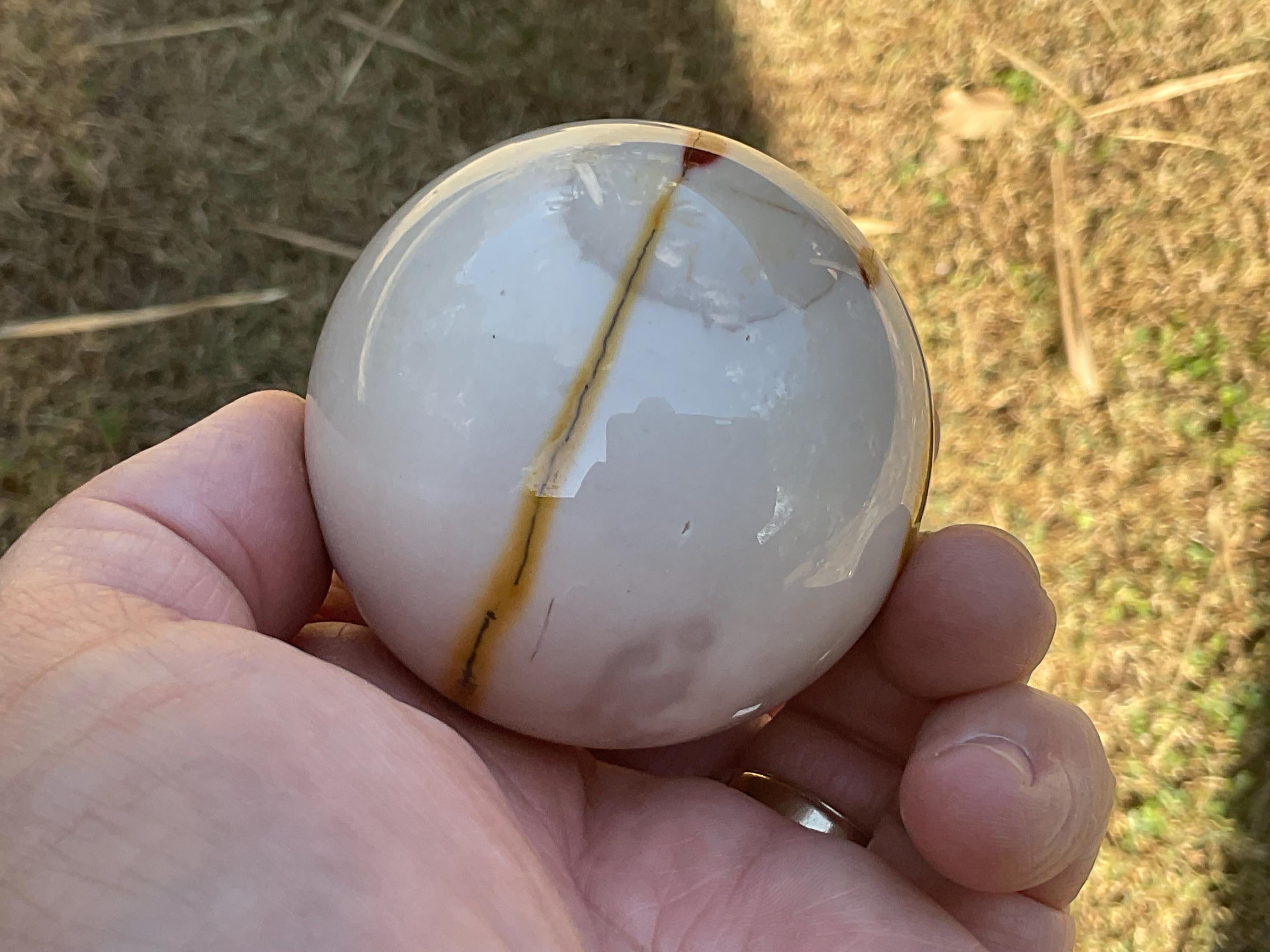 275g (5.4cm diameter) Mookaite Sphere 6C