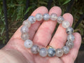Agate “Spider Web” 10mm Bead Mala Bracelet C